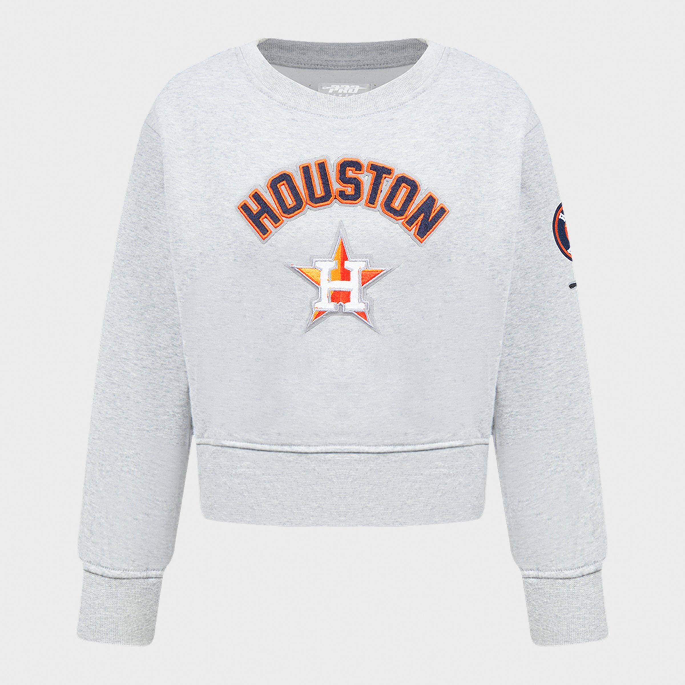 Pro Standard Girls' Toddler Houston Astros MLB Classic Fleece Crewneck Sweatshirt