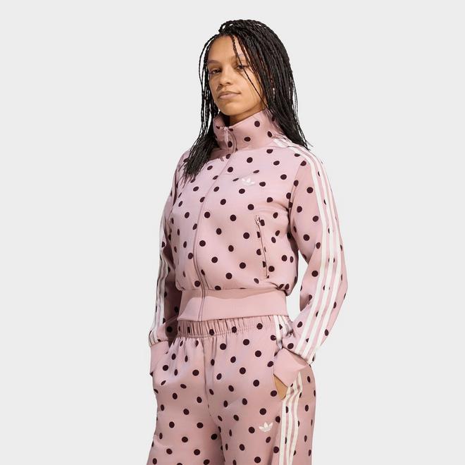 Women's adidas Originals Firebird Polka Dot Satin Track Jacket