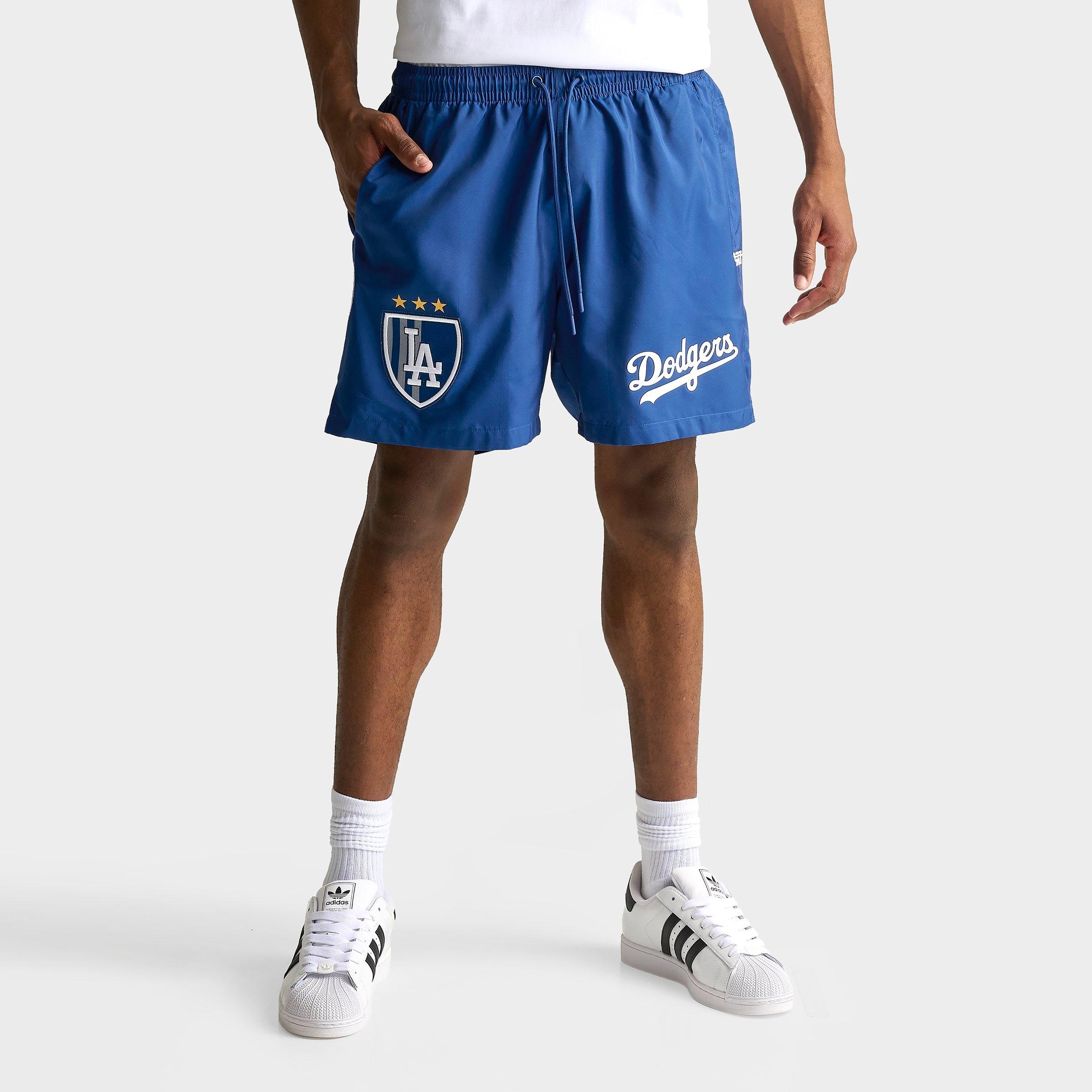 Pro Standard Men's Los Angeles Dodgers MLB Living Large Fleece Shorts in Dodger Blue Size: Small