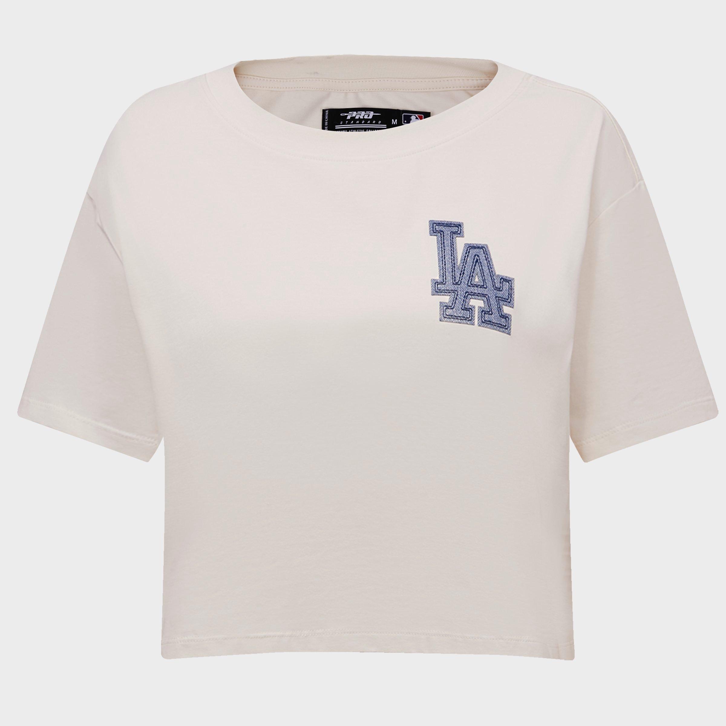 Pro Standard Women's Los Angeles Dodgers MLB Varsity Blues Single Jersey Boxy T-Shirt