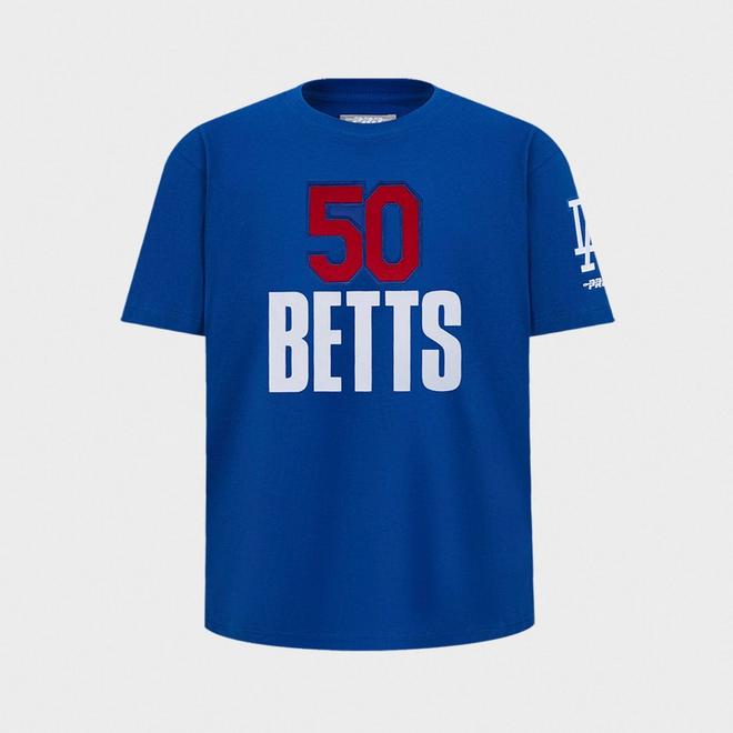 Big Kids' Pro Standard Mookie Betts #50 Los Angeles Dodgers MLB Name and Number T-Shirt