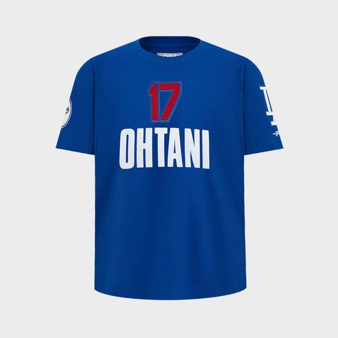 Big Kids' Pro Standard Shohei Ohtani #17 Los Angeles Dodgers MLB Name and Number T-Shirt