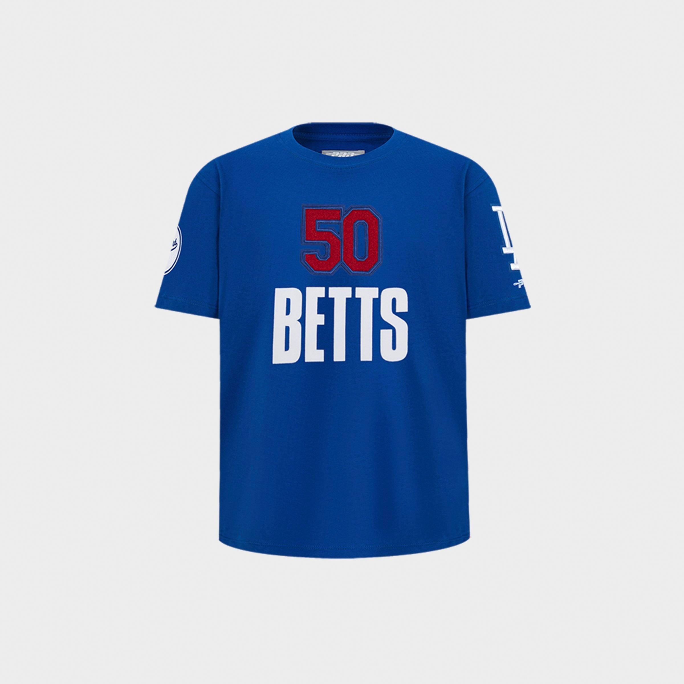 Pro Standard Little Kids Mookie Betts #50 Los Angeles Dodgers MLB Name and Number T-Shirt