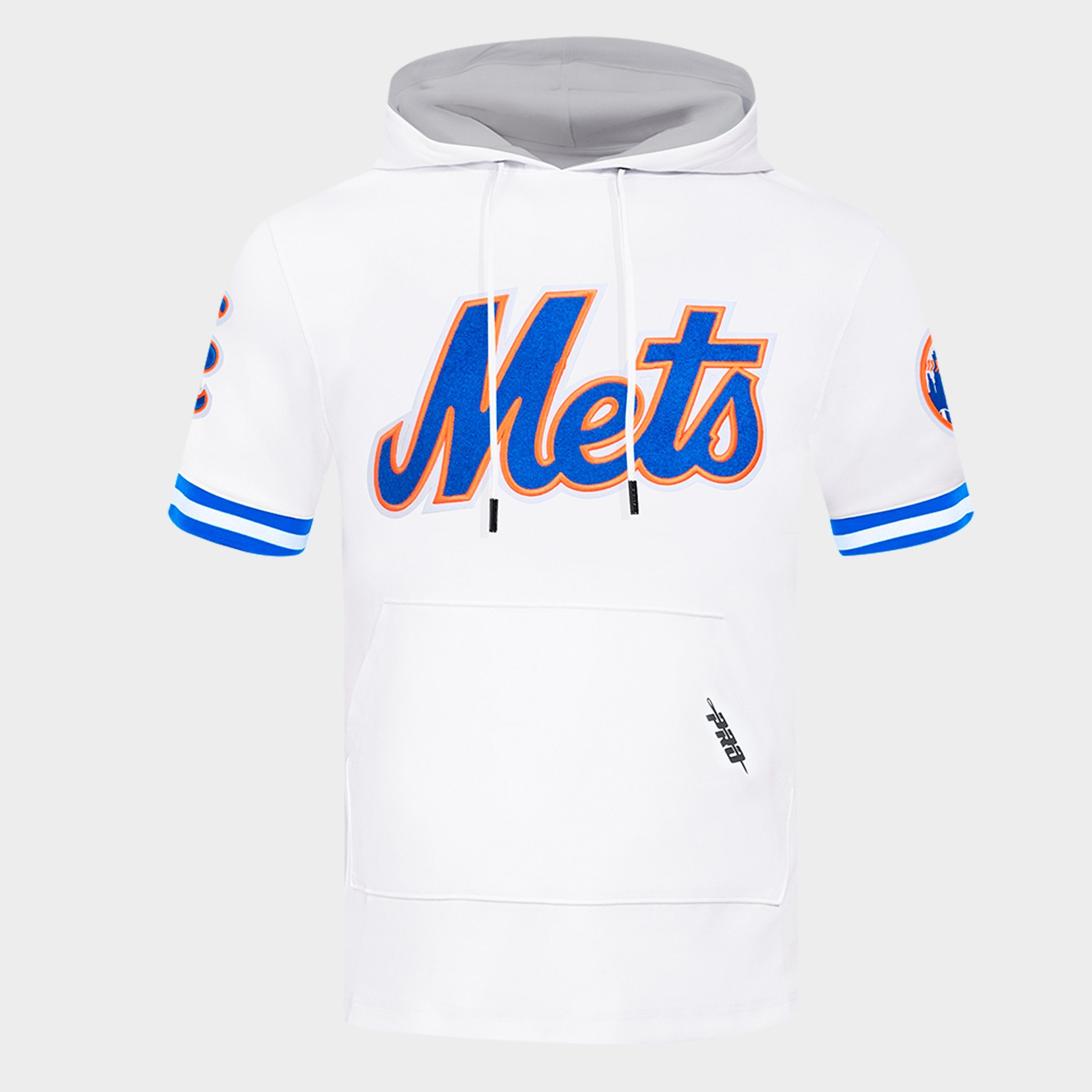 Pro Standard Men's New York Mets MLB Classic Chenille Double Knit Short-Sleeve Hoodie