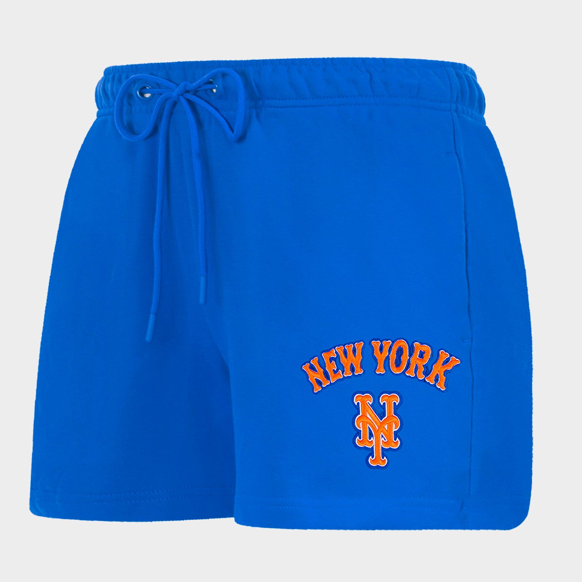 Pro Standard Women's New York Mets MLB Classic Fleece Shorts in Royal Blue Size: XS
