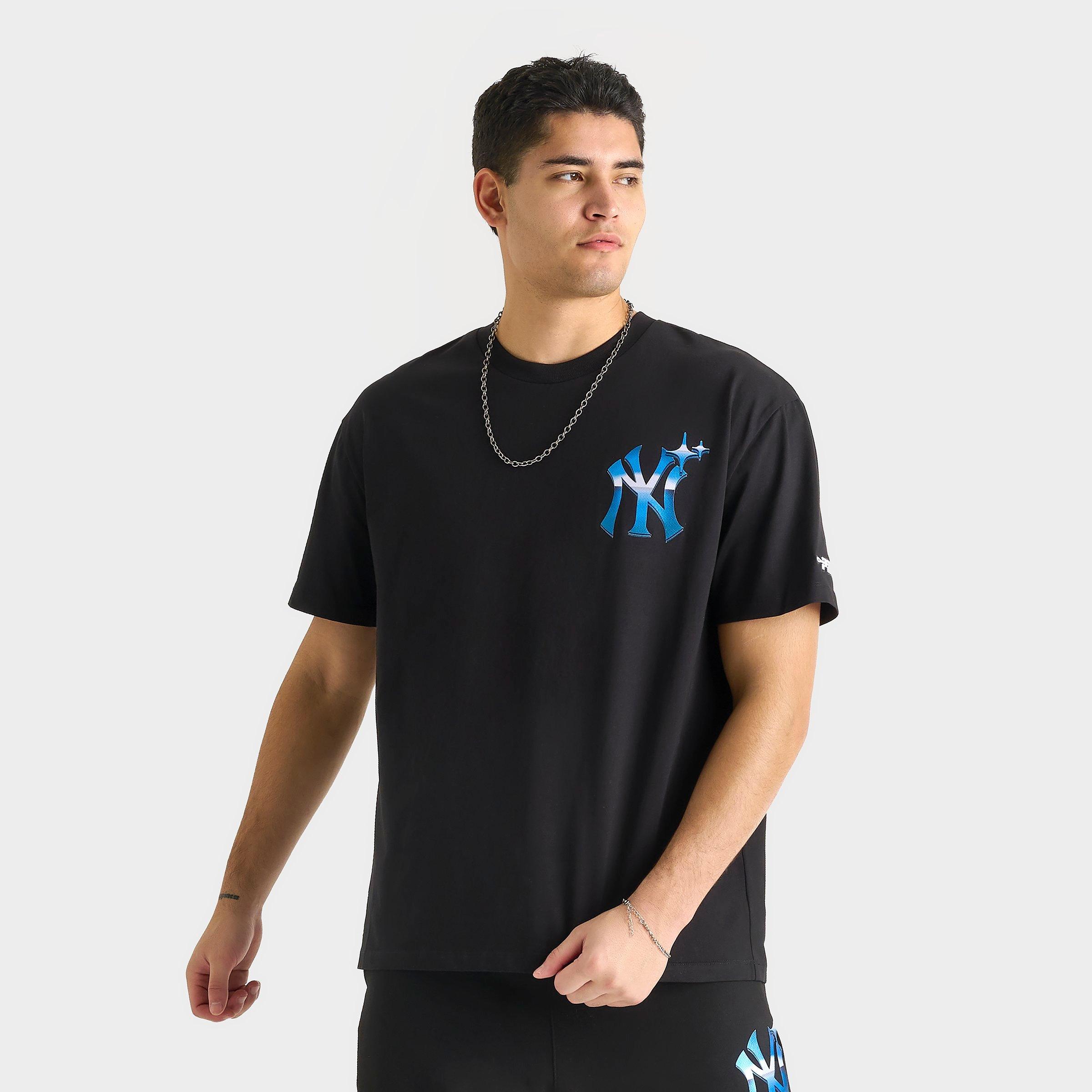Pro Standard Men's New York Yankees MLB Y2K T-Shirt in Black Size: Small
