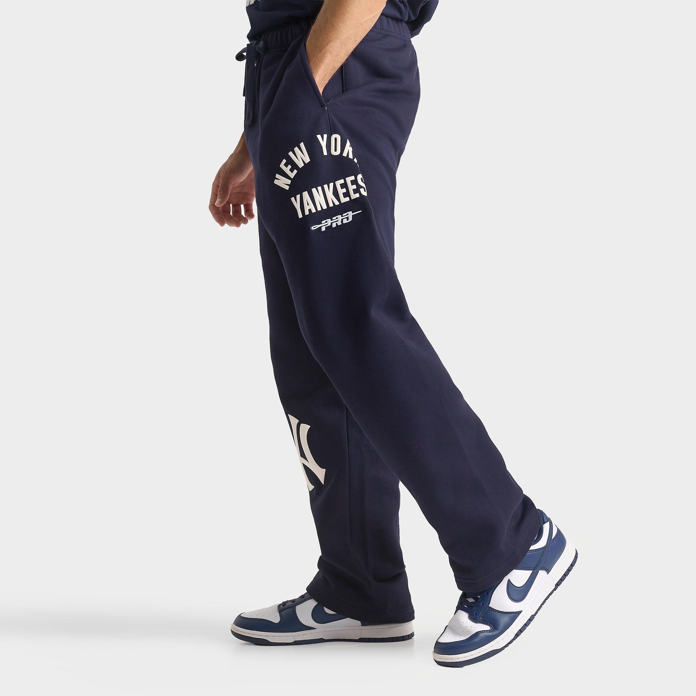 Pro Standard Men's New York Yankees MLB Straight Leg Sweatpants in Midnight Navy Size: 2XL