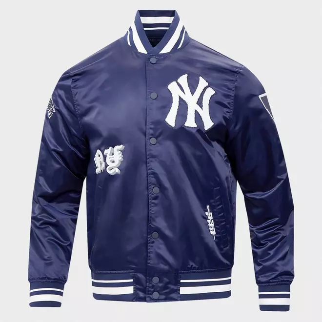 Men's Pro Standard New York Yankees MLB Old English Satin Jacket