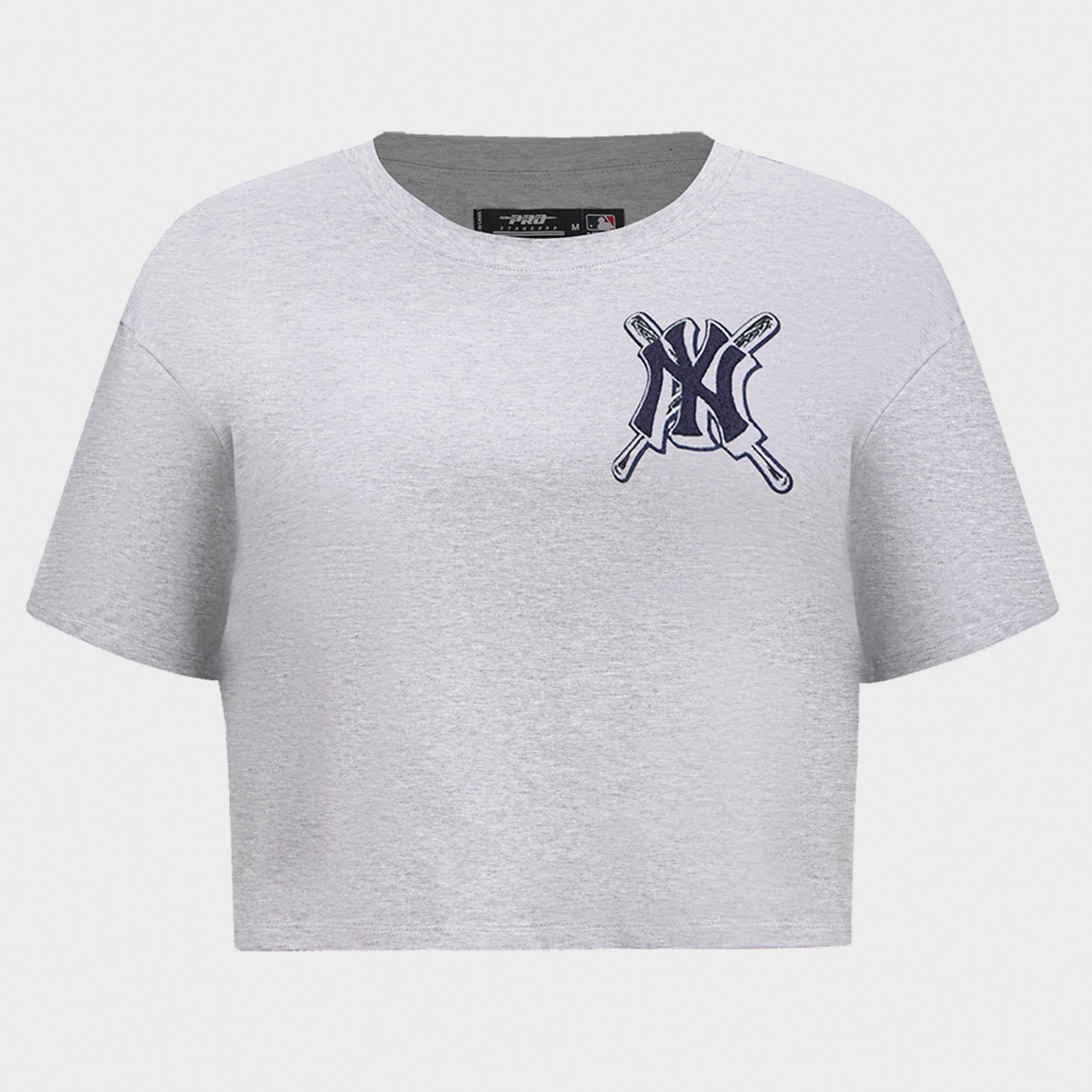 Pro Standard Women's New York Yankees MLB Mashup Single Jersey Boxy T-Shirt