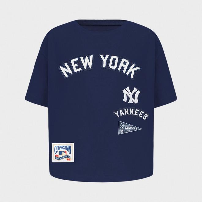 Girls' Big Kids' Pro Standard New York Yankees MLB Retro Classic Boxy T-Shirt