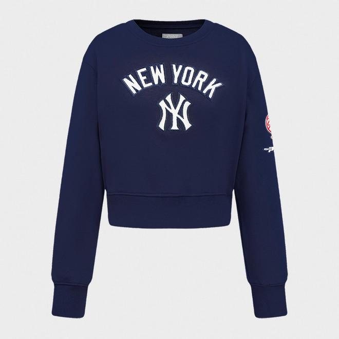 Girls' Big Kids' Pro Standard New York Yankees MLB Classic Fleece Crewneck Sweatshirt