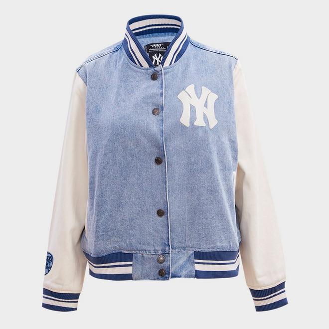 Women's Pro Standard New York Yankees MLB Varsity Blues Denim Varsity Jacket