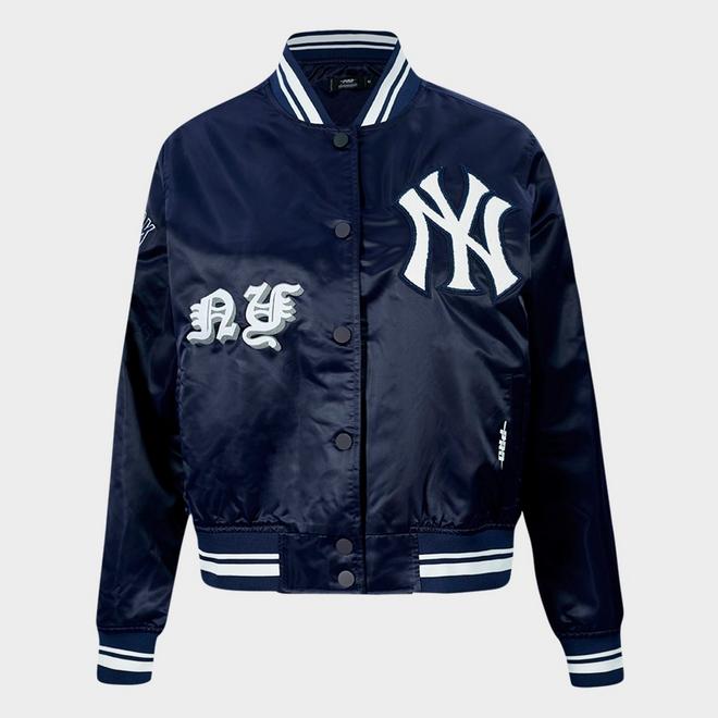 Women's Pro Standard New York Yankees MLB Old English Rib Satin Jacket