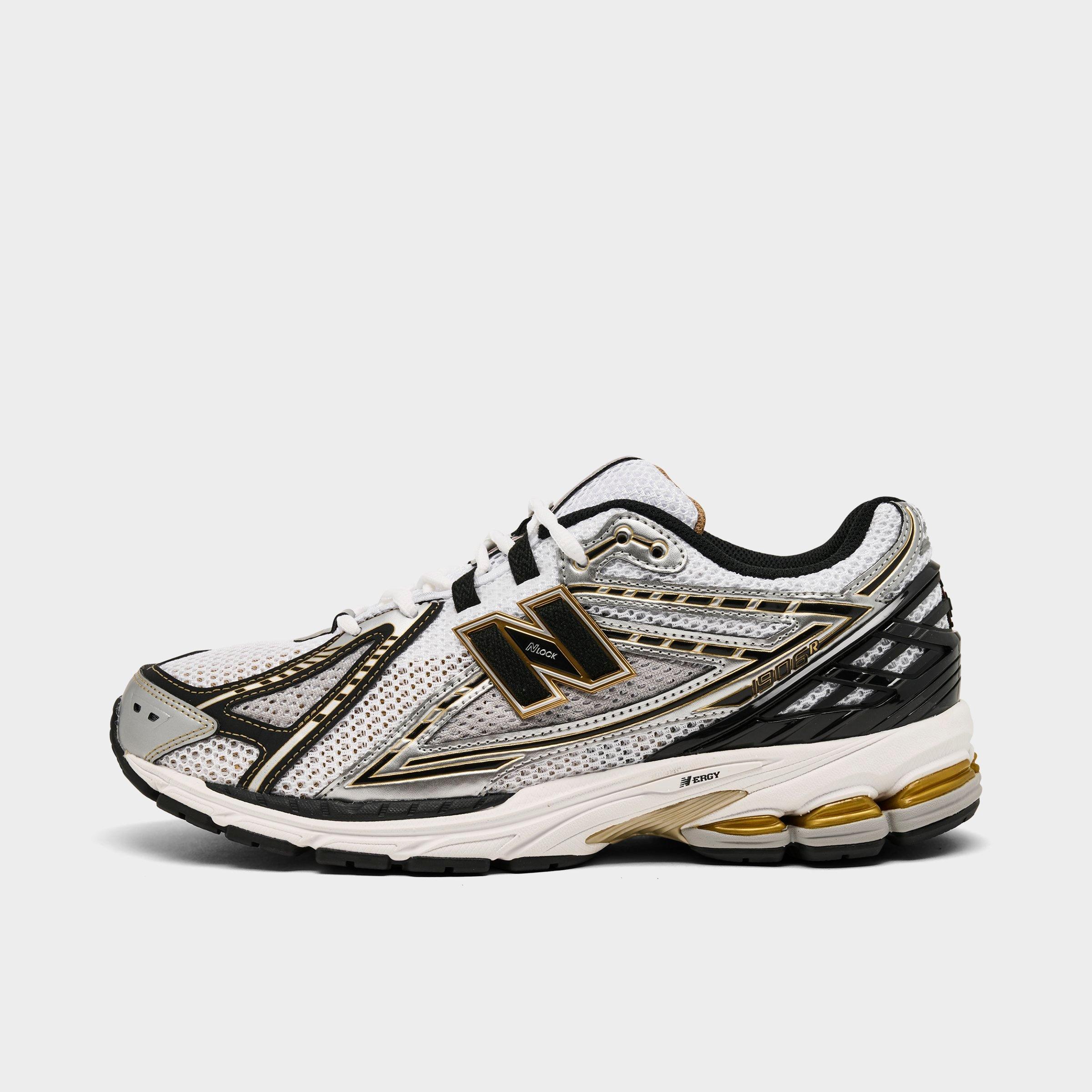 Shop New Balance 1906r Casual Shoes In White/metallic Silver/metallic Gold/black