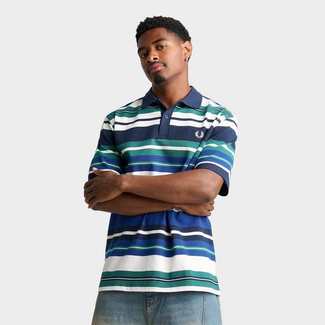 Men's Fred Perry Striped Relaxed Polo Shirt