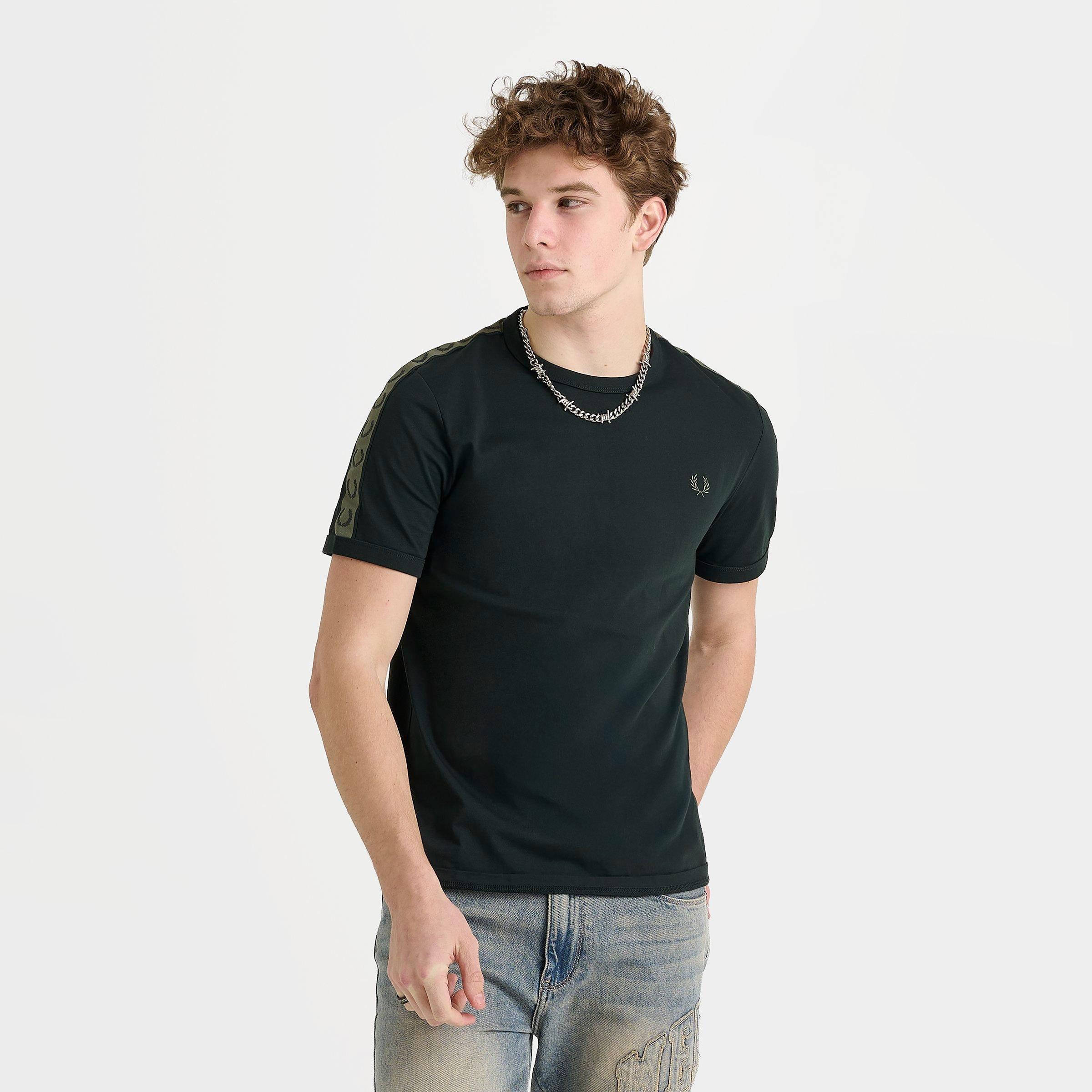 Fred Perry Men's Contrast Tape Ringer T-Shirt