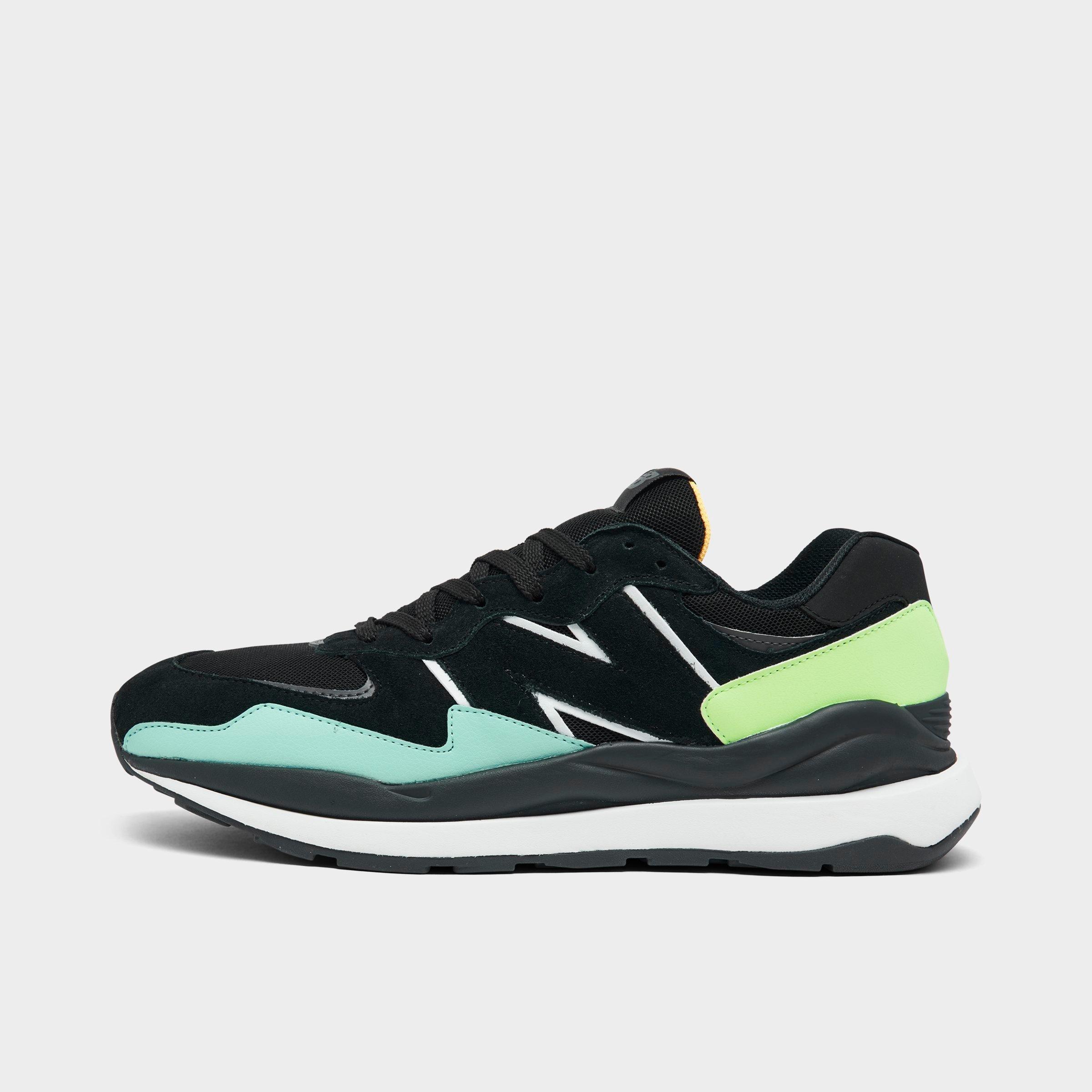 New Balance Men's 57-40 Casual Shoes In Black/vibrant Spring Glow ...