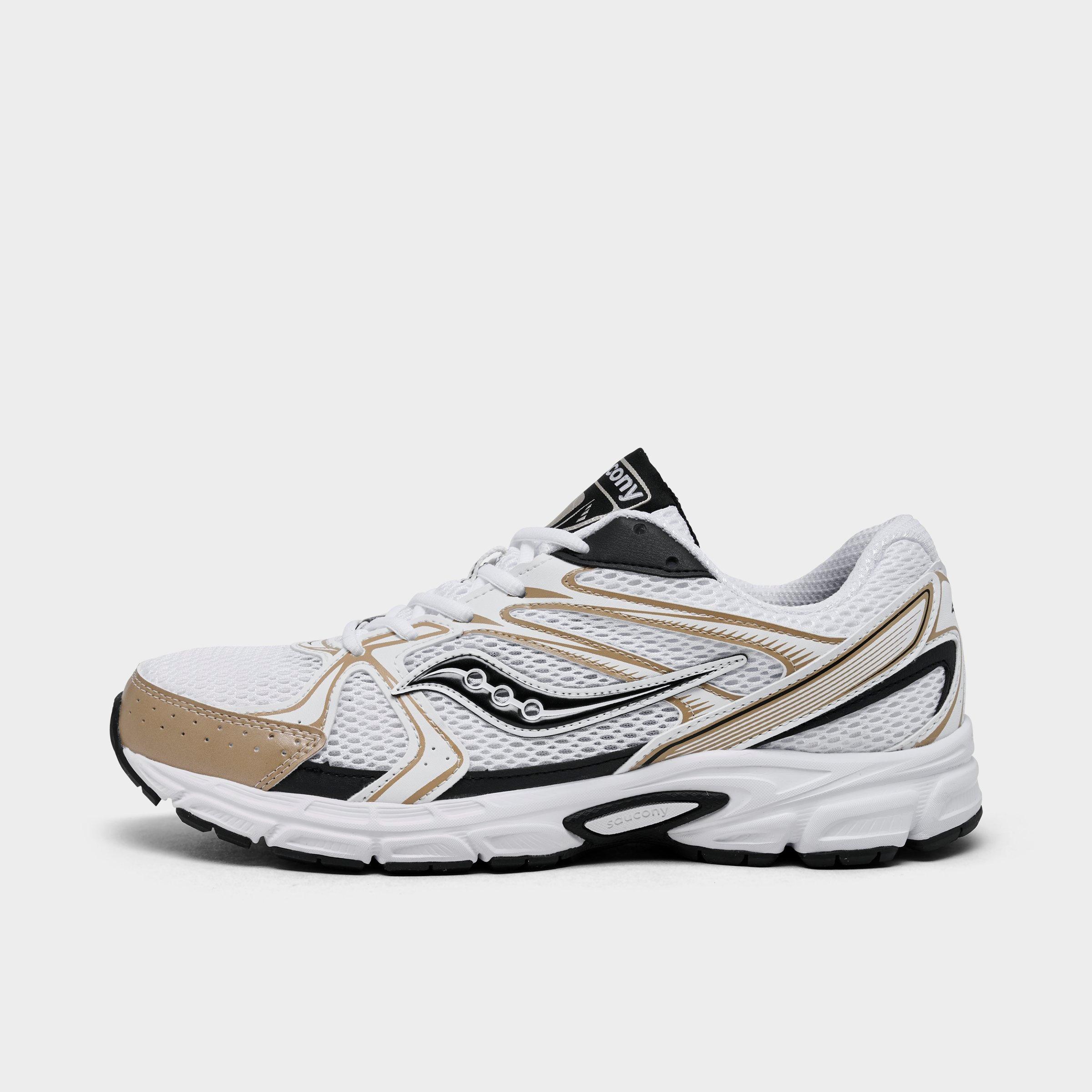 Saucony Ride Millennium Sneaker In White/gold/black