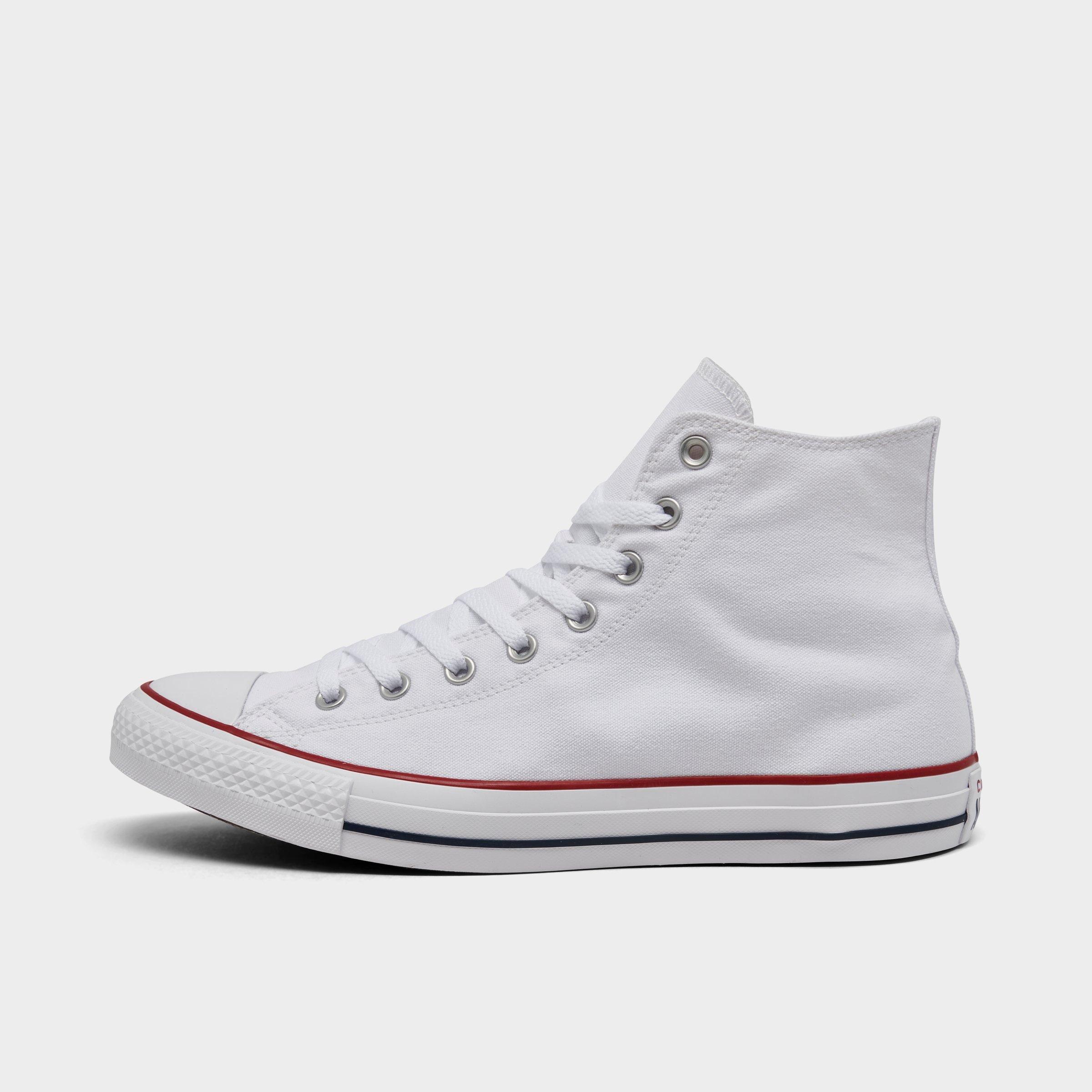 Converse Men's Chuck Taylor All Star High Top Casual Shoes in White/Optical White Size 8.5 Canvas