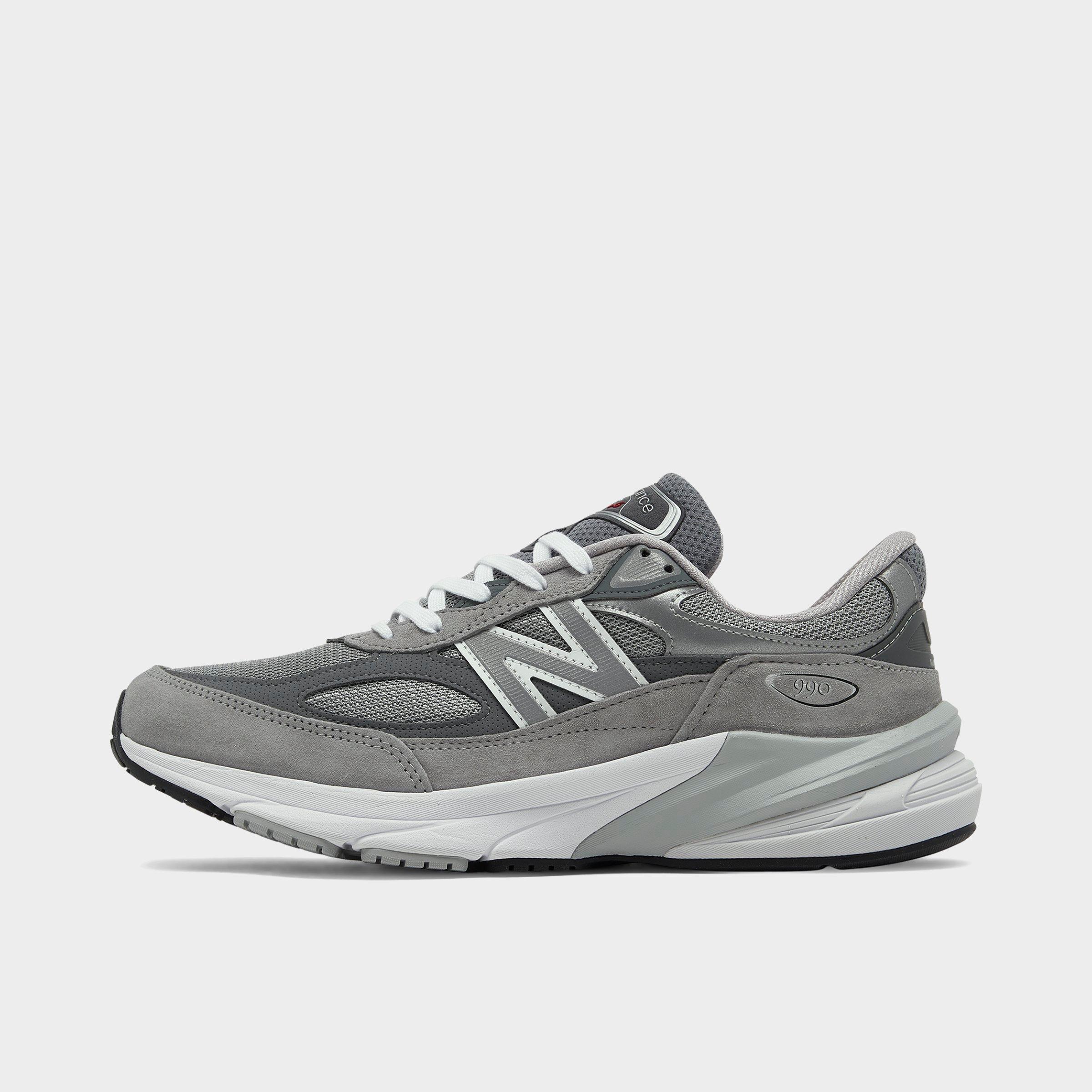 New Balance Grey Low Top Sneakers With Logo Detail In Suede And Tech Fabric Man In Cool Grey/grey