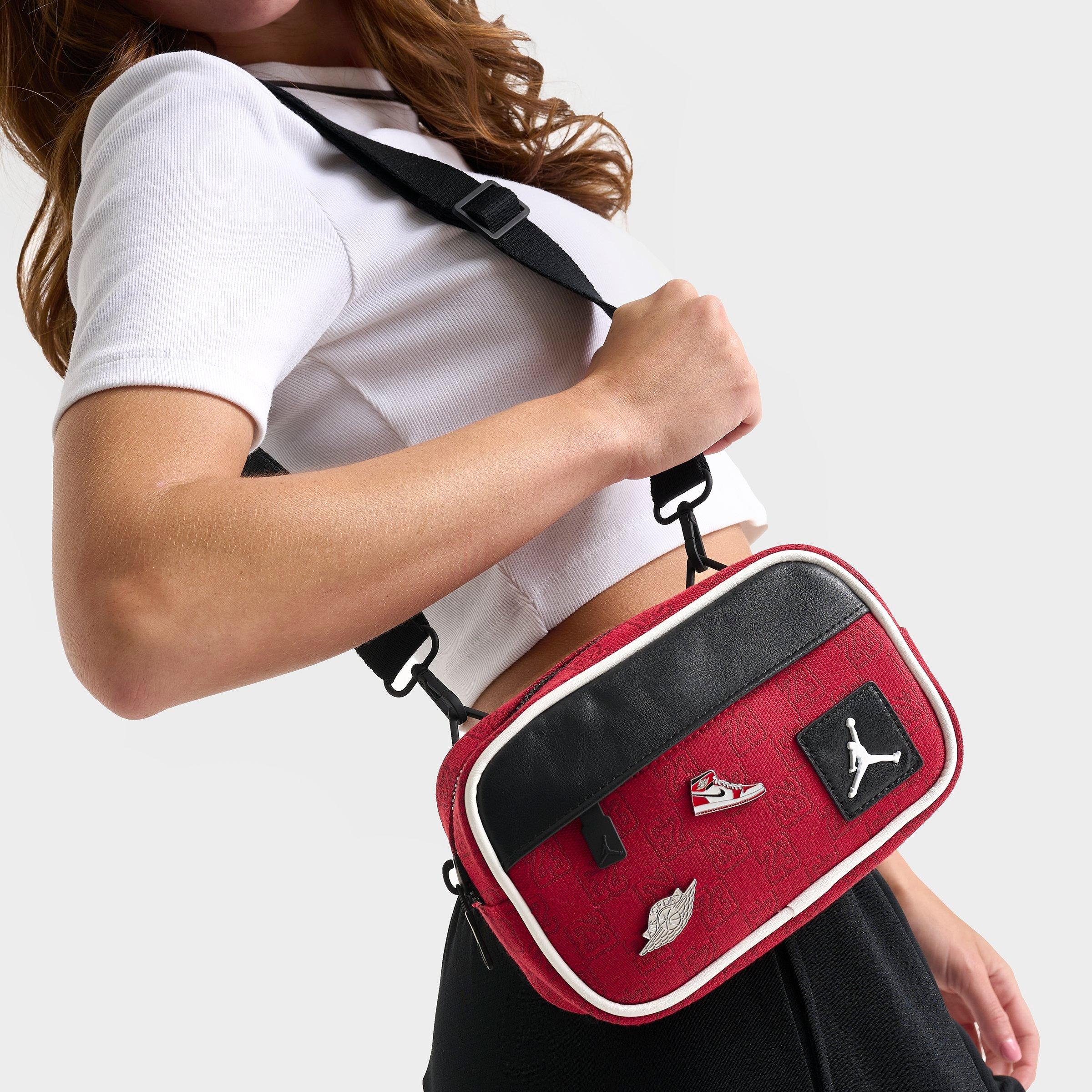 Jordan 23 Monogram Camera Bag (1.5L) in Black/Red Pinstripe Size: NOSIZE