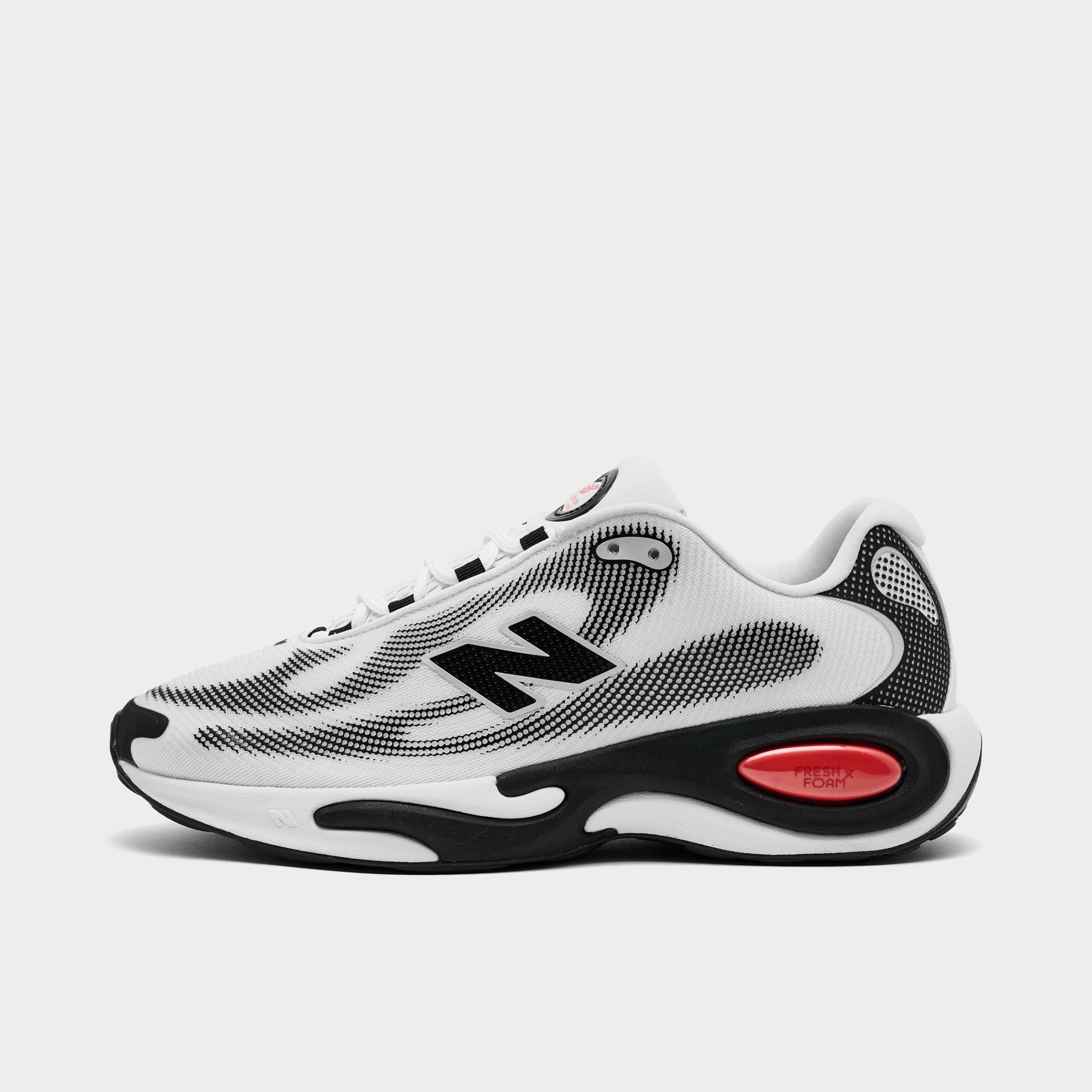 New Balance Men's AC Runner Running Shoes in White/Black/Neo Flame Size: 7.5