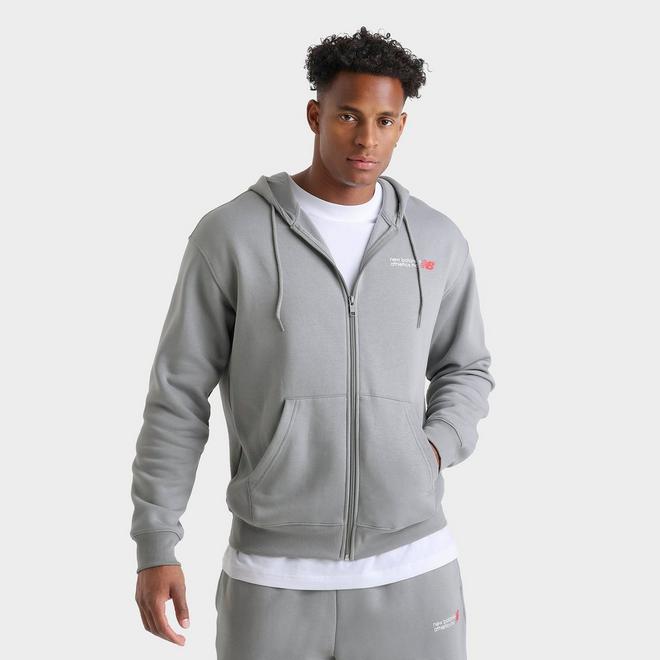 Men's New Balance Athletics Flying NB Logo Full-Zip Hoodie