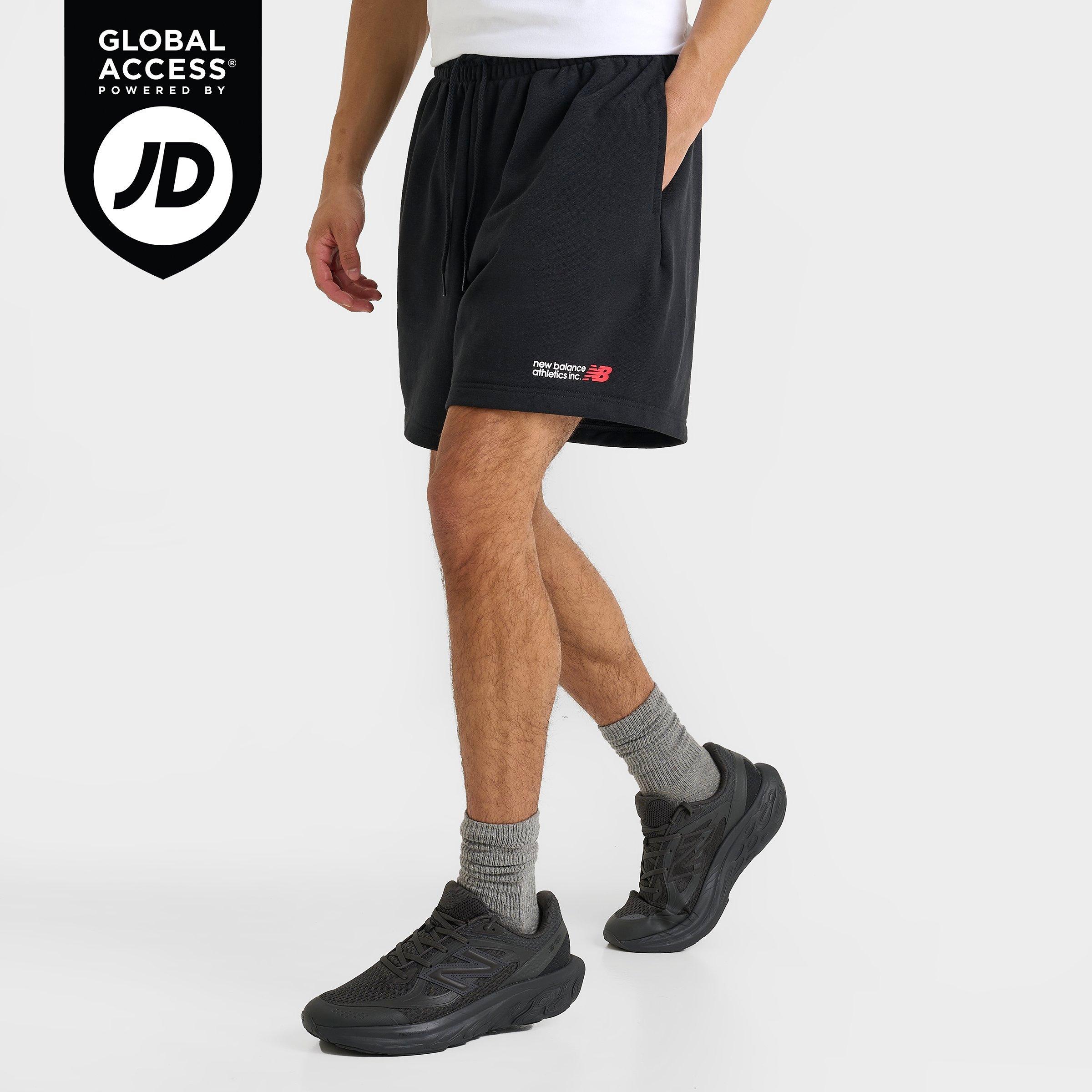 New Balance Men's Athletics French Terry Shorts in Black Size: Small