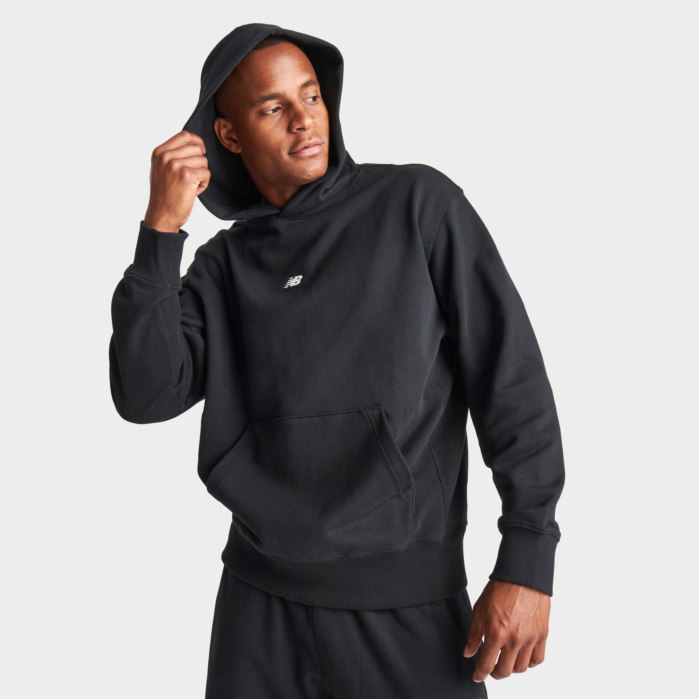 New Balance Men's Athletics Remastered Graphic French Terry Hoodie In Black
