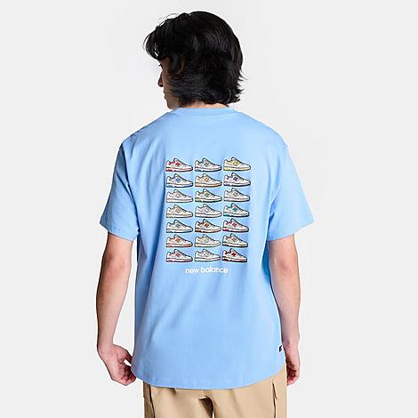New Balance Men's Essentials 550 Multi T-shirt In Blue Haze