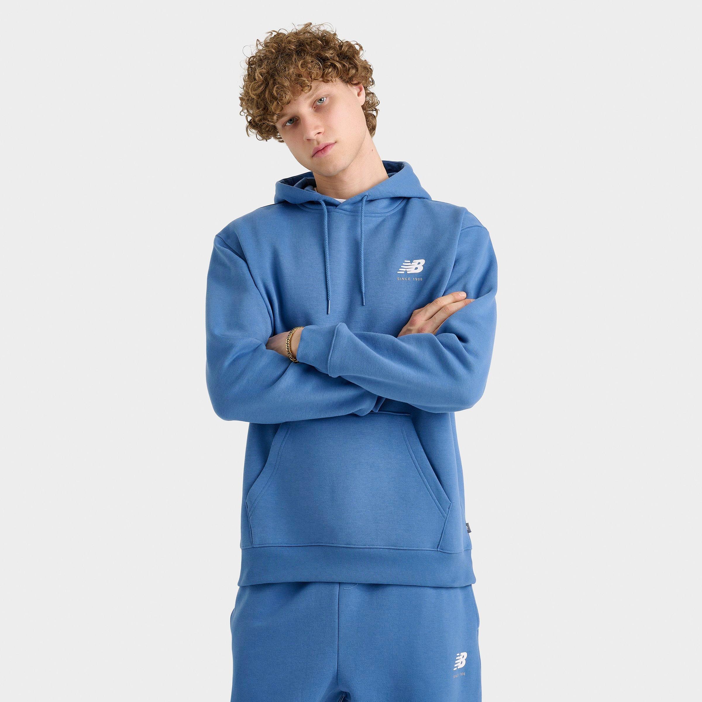 NEW BALANCE NEW BALANCE MEN'S LINEAR GRAPHIC FLEECE HOODIE 