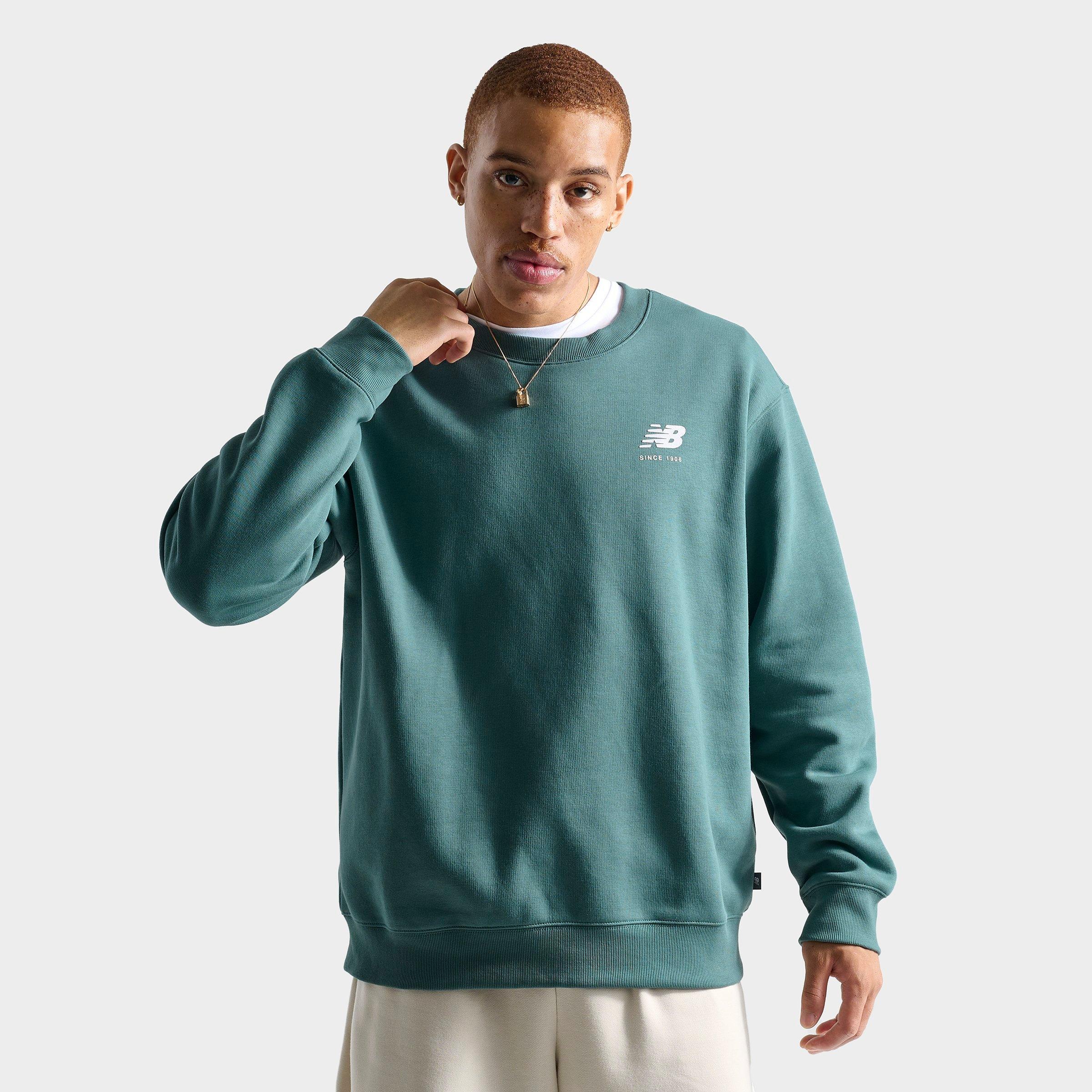 NEW BALANCE NEW BALANCE MEN'S LINEAR GRAPHIC CREWNECK SWEATSHIRT 