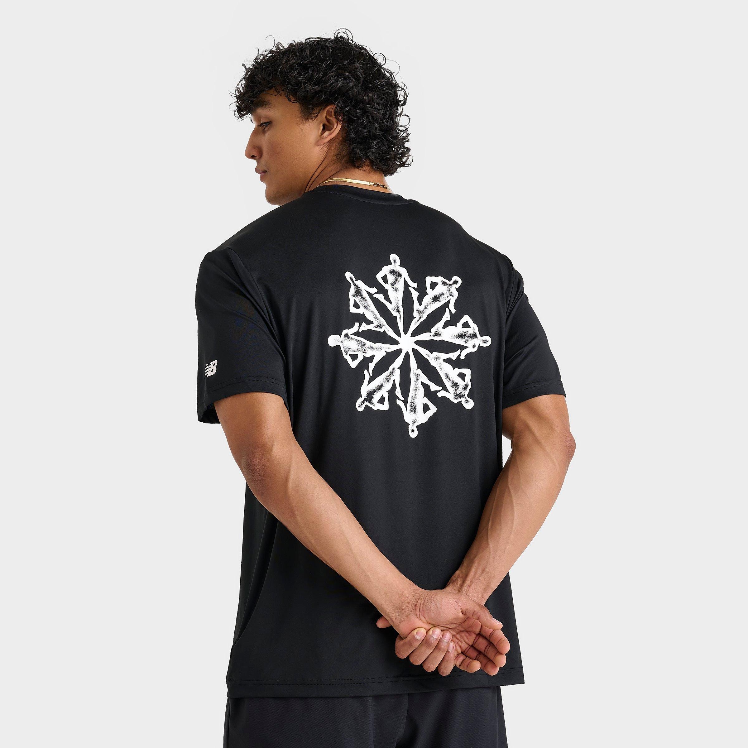 New Balance Men's Super Run T-Shirt in Black Size: Small