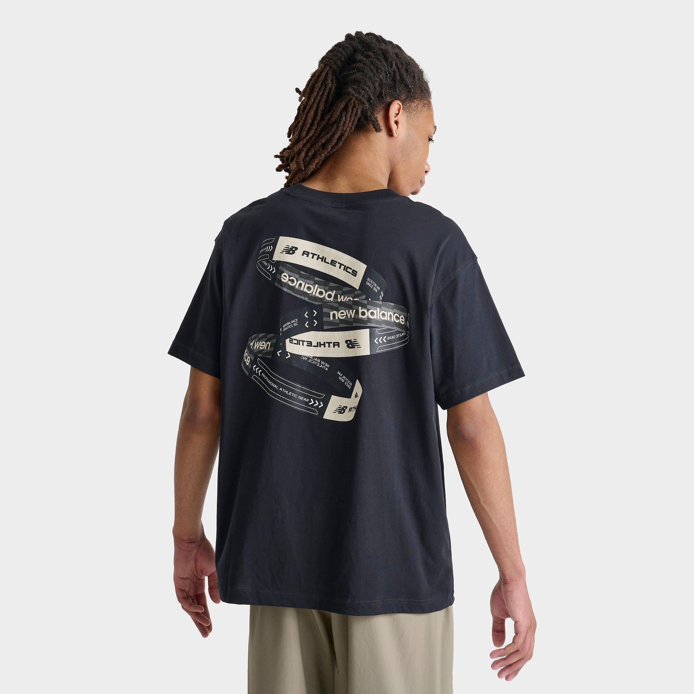 New Balance Men's Athletics Rings T-shirt Size Medium 100% Cotton