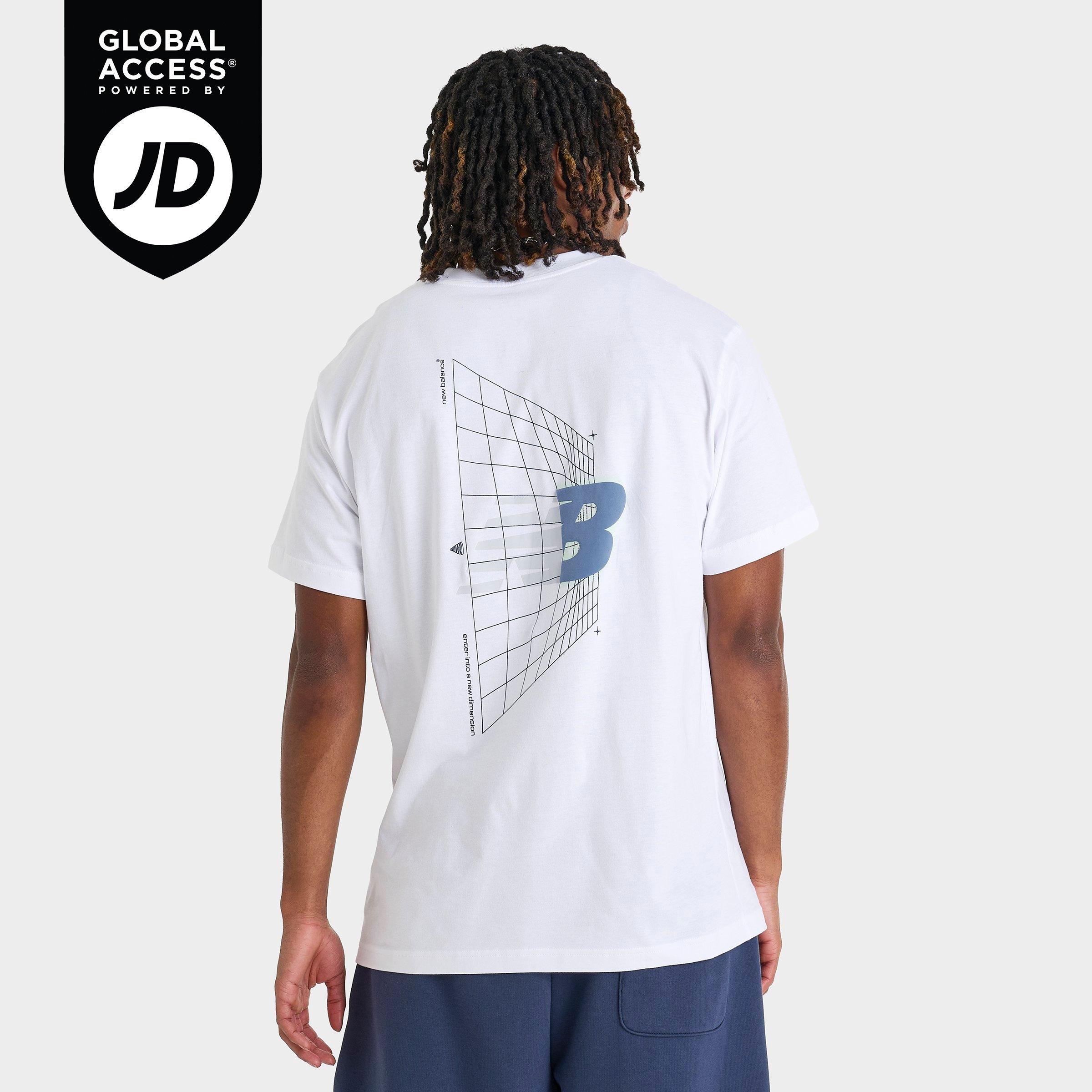 New Balance Men's Dimension Graphic T-Shirt in White Size: Small