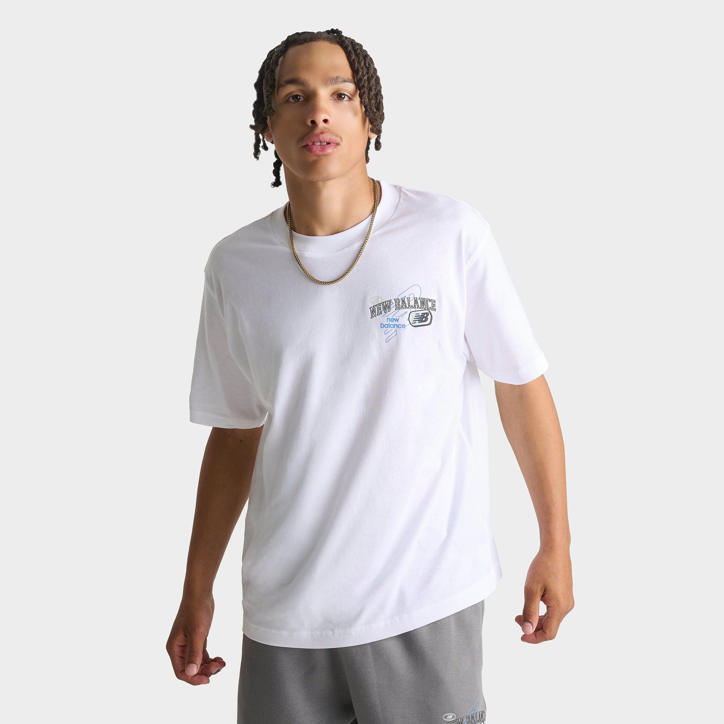 New Balance Men's Puffed T-Shirt in White Size: Large