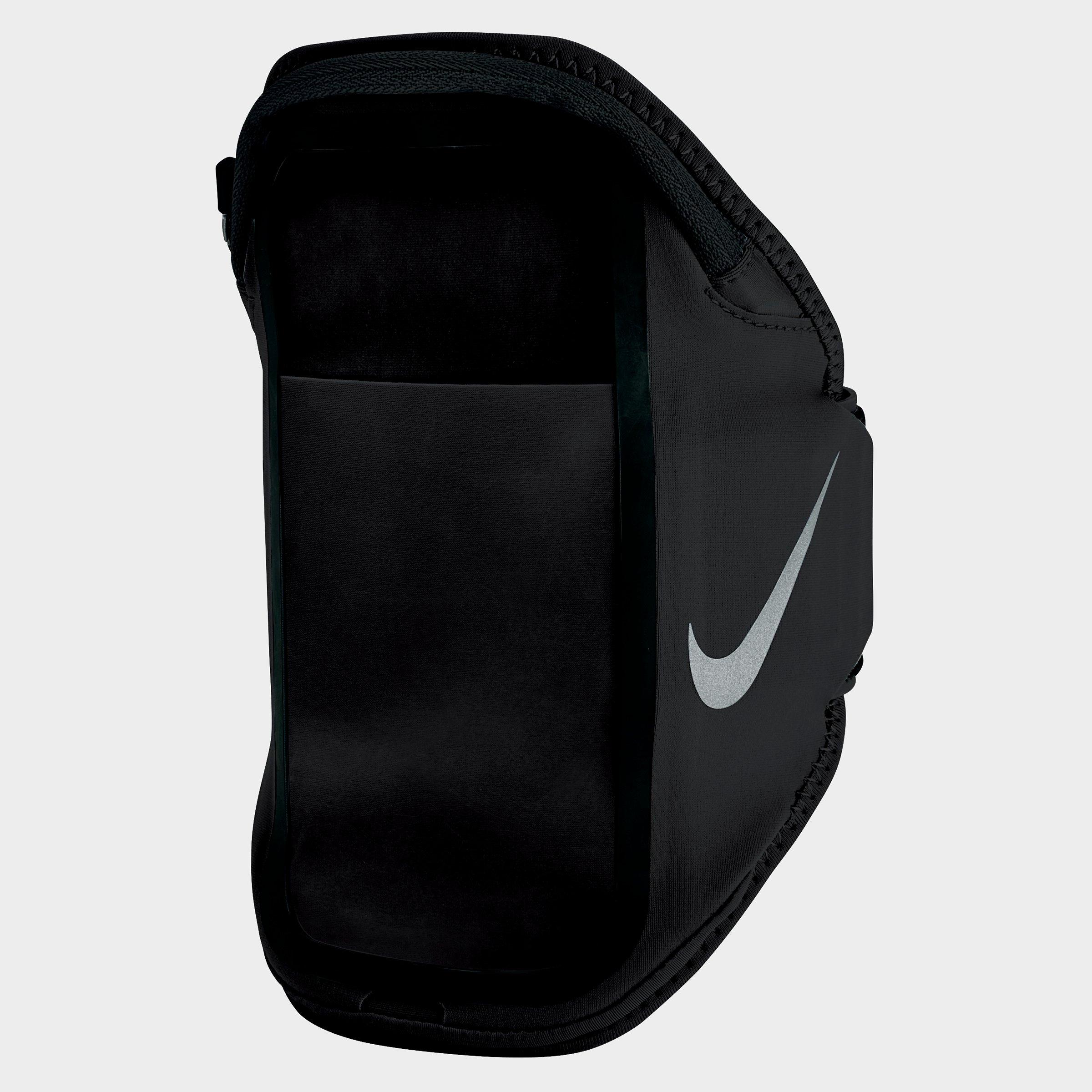 Nike Pocket Arm Band Plus in Black/Silver