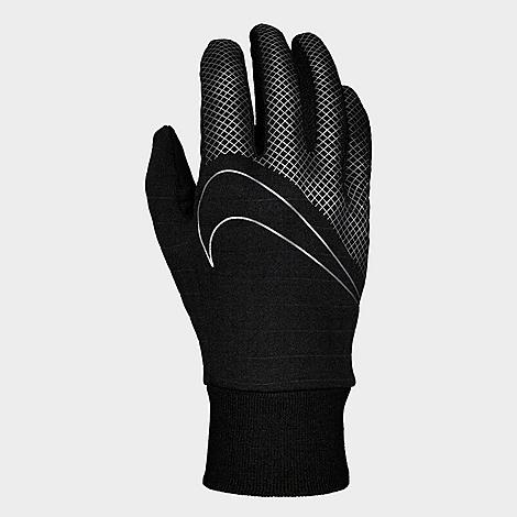 Nike Men's Sphere 360 Running Gloves In Black/black/silver
