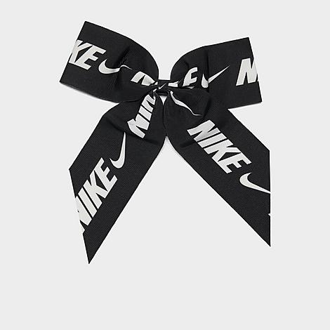 Nike Branded Large Bow In Black/white