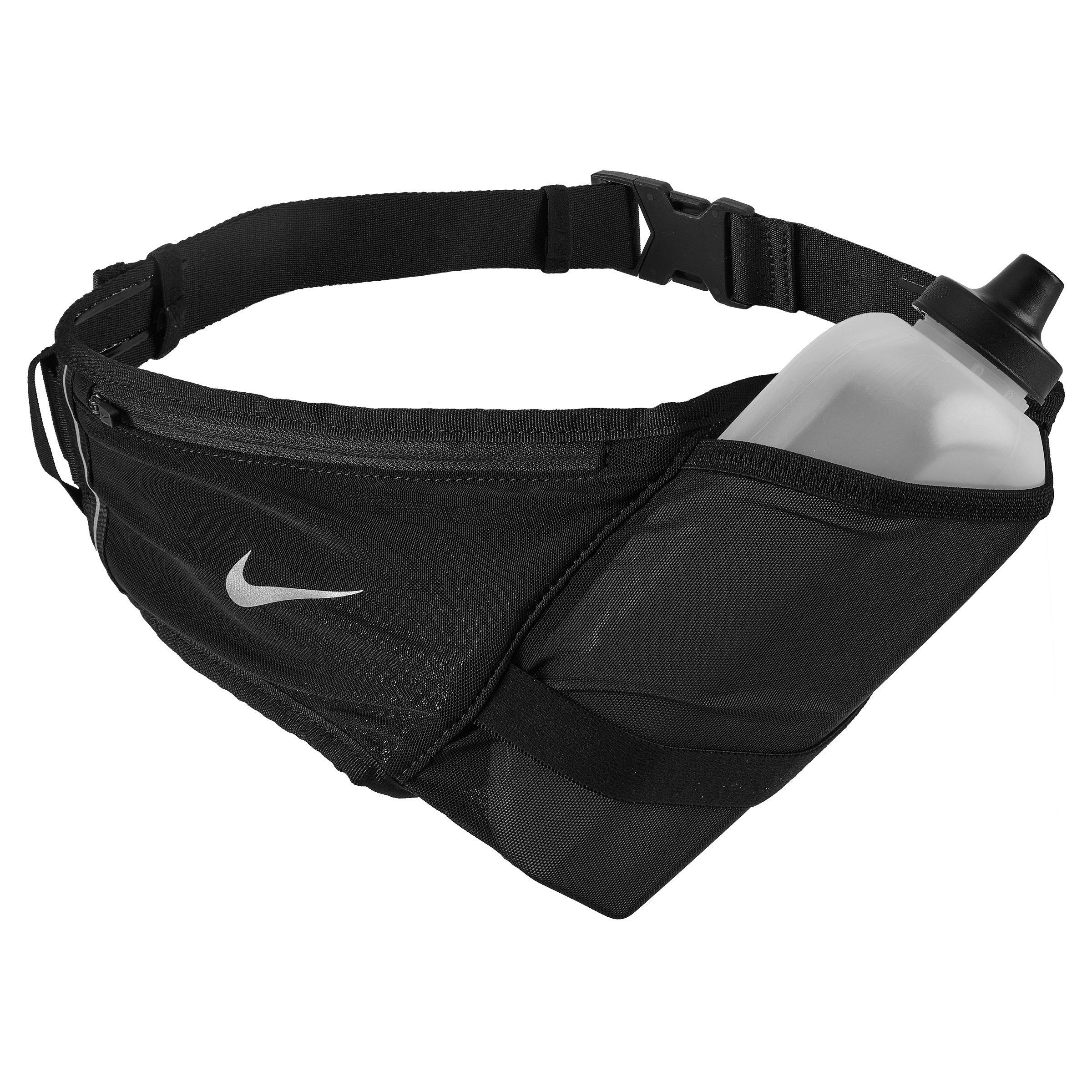 Nike Flex Stride Bottle Belt (22oz) in Black/Silver