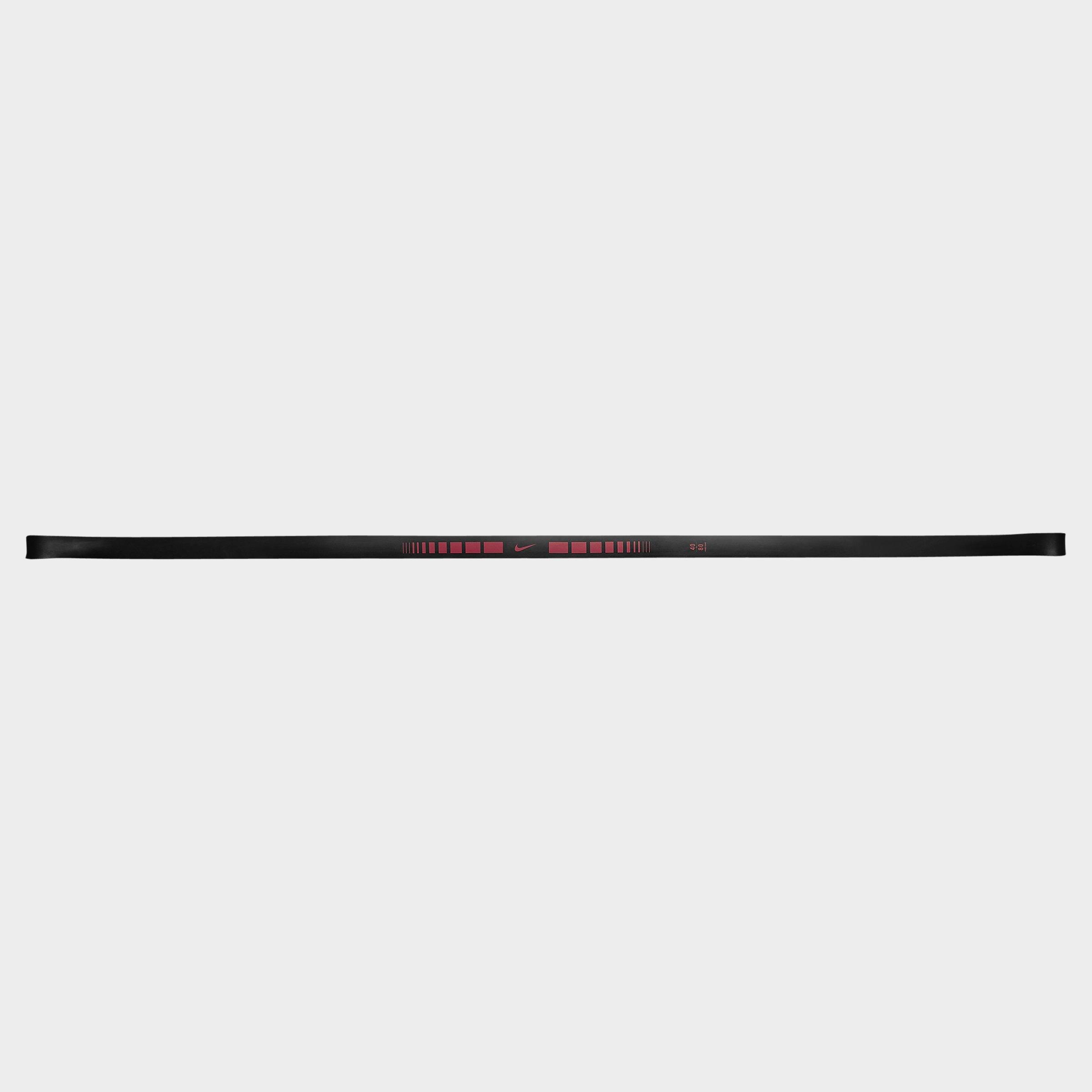 Nike Pro Medium Resistance Band in Black/Light Crimson Size: NOSIZE