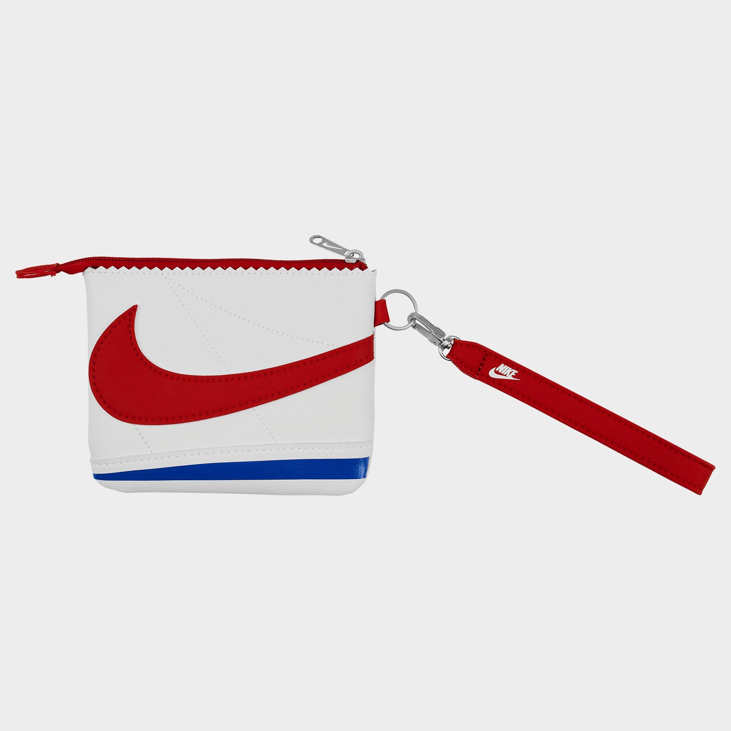 Shop Nike Icon Cortez Wristlet In White/varsity Royal/varsity Red