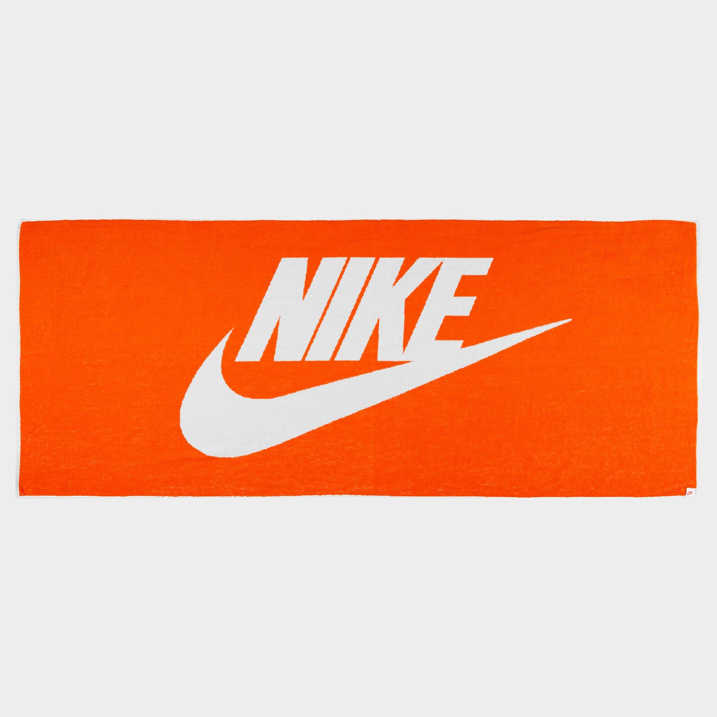 Nike Club Pool Towel In Safety Orange/white