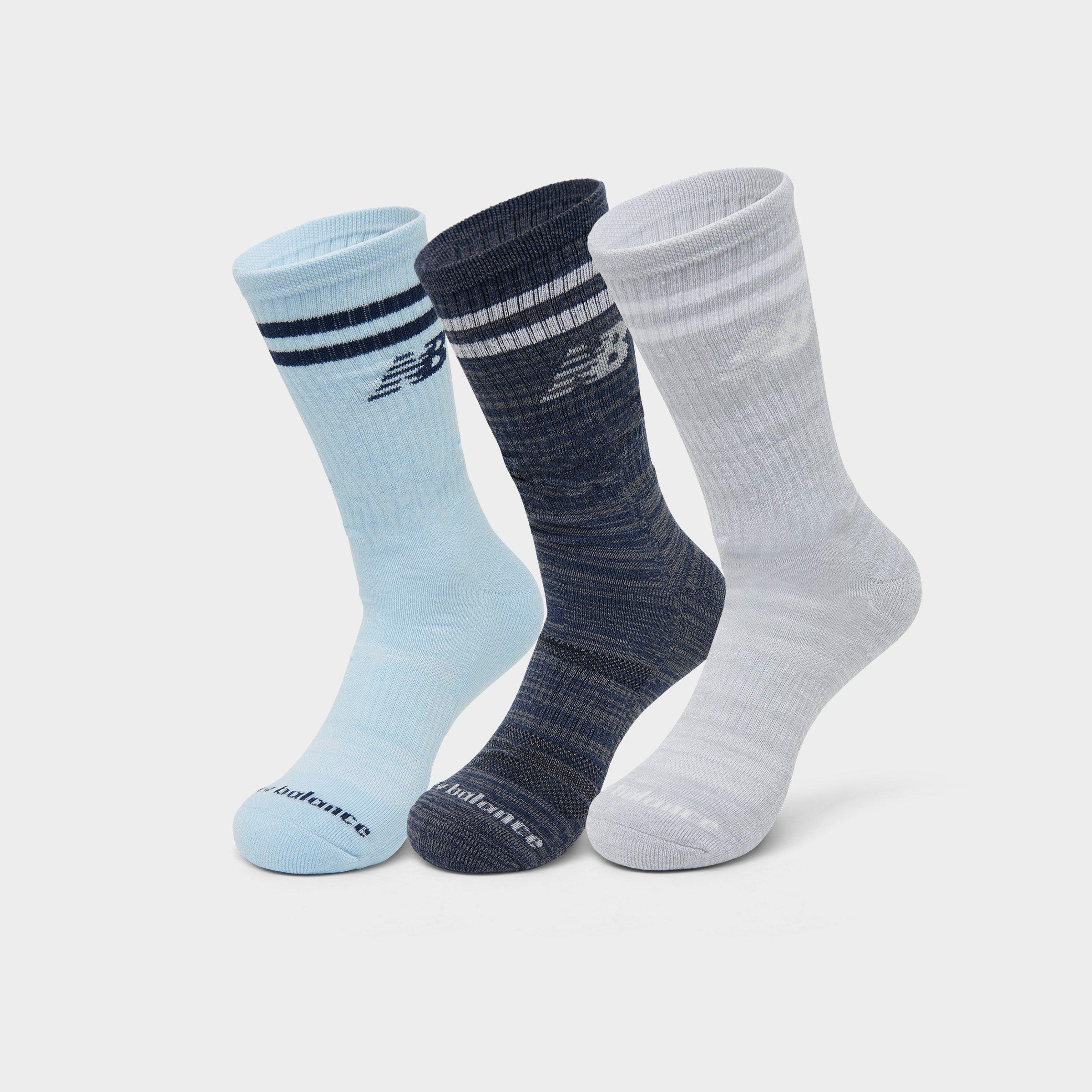 Finishline New Balance Varsity Stripe Crew Socks (3-pack) In Blue