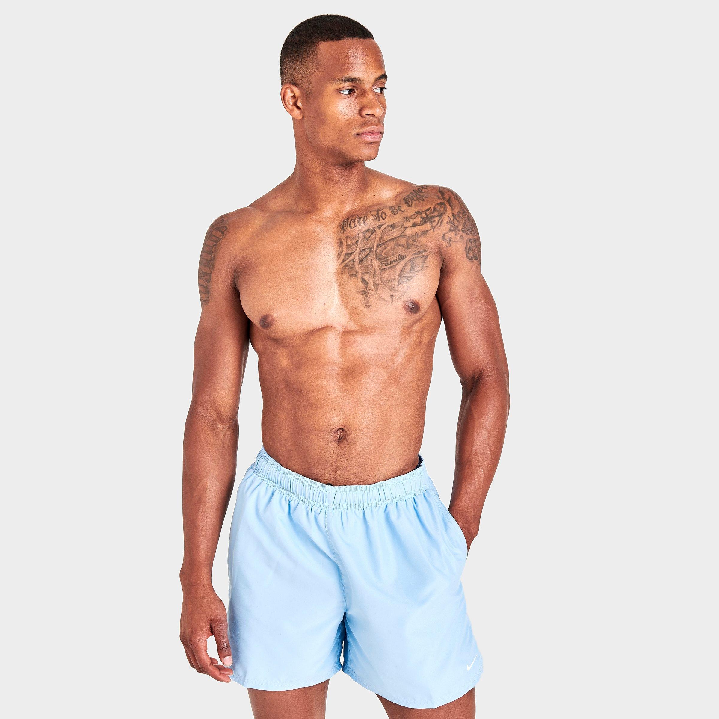 Nike Men's Swim Essential 5 Inch Volley Shorts In Psychic Blue