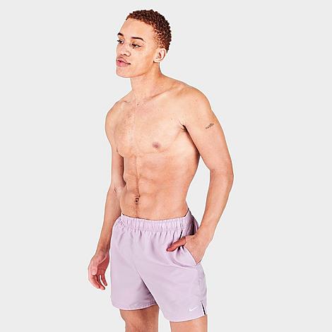Nike Men's Swim Essential 5 Inch Volley Shorts In Iced Lilac