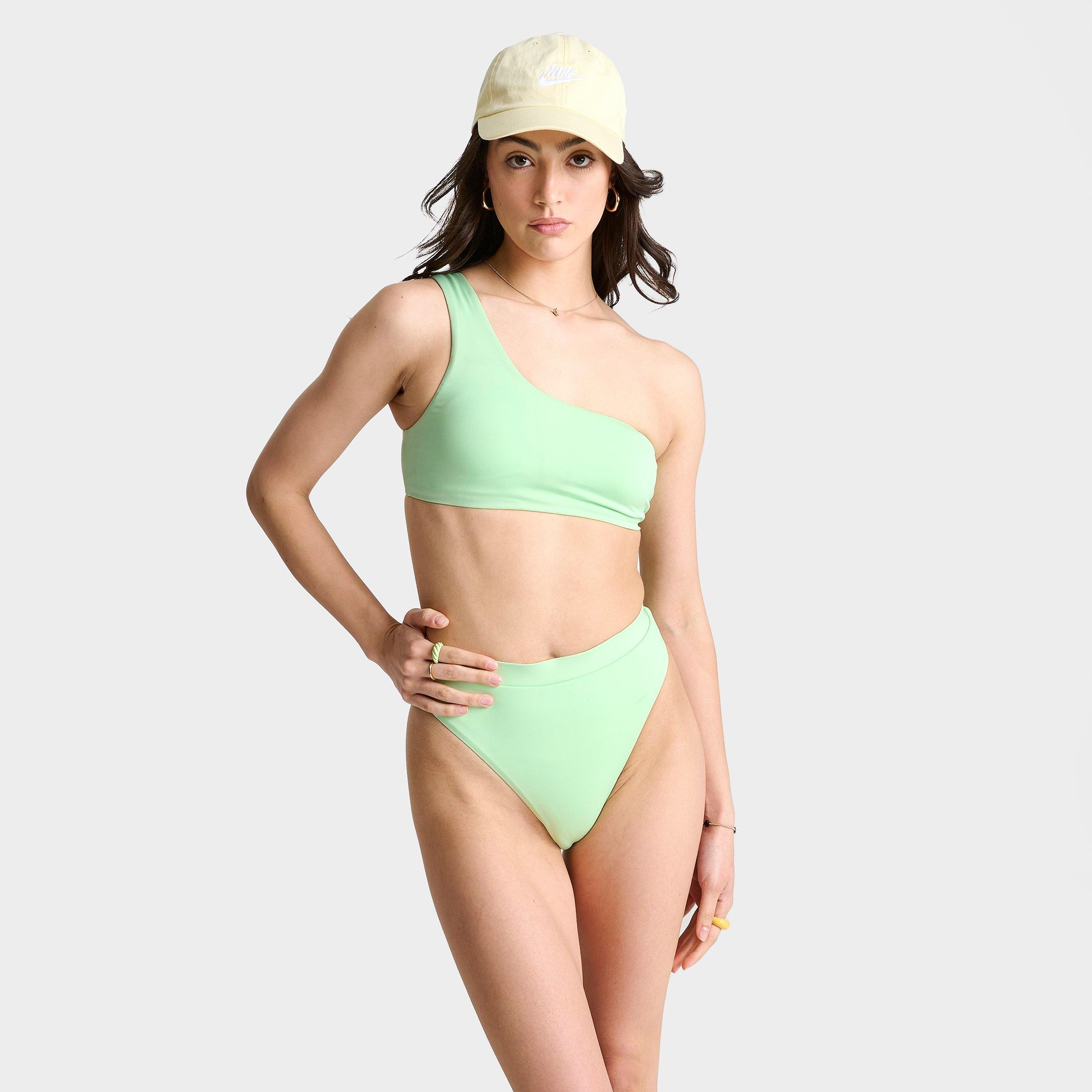 Shop Nike Women's Swim Essential High-waist Swim Bottoms In Multi