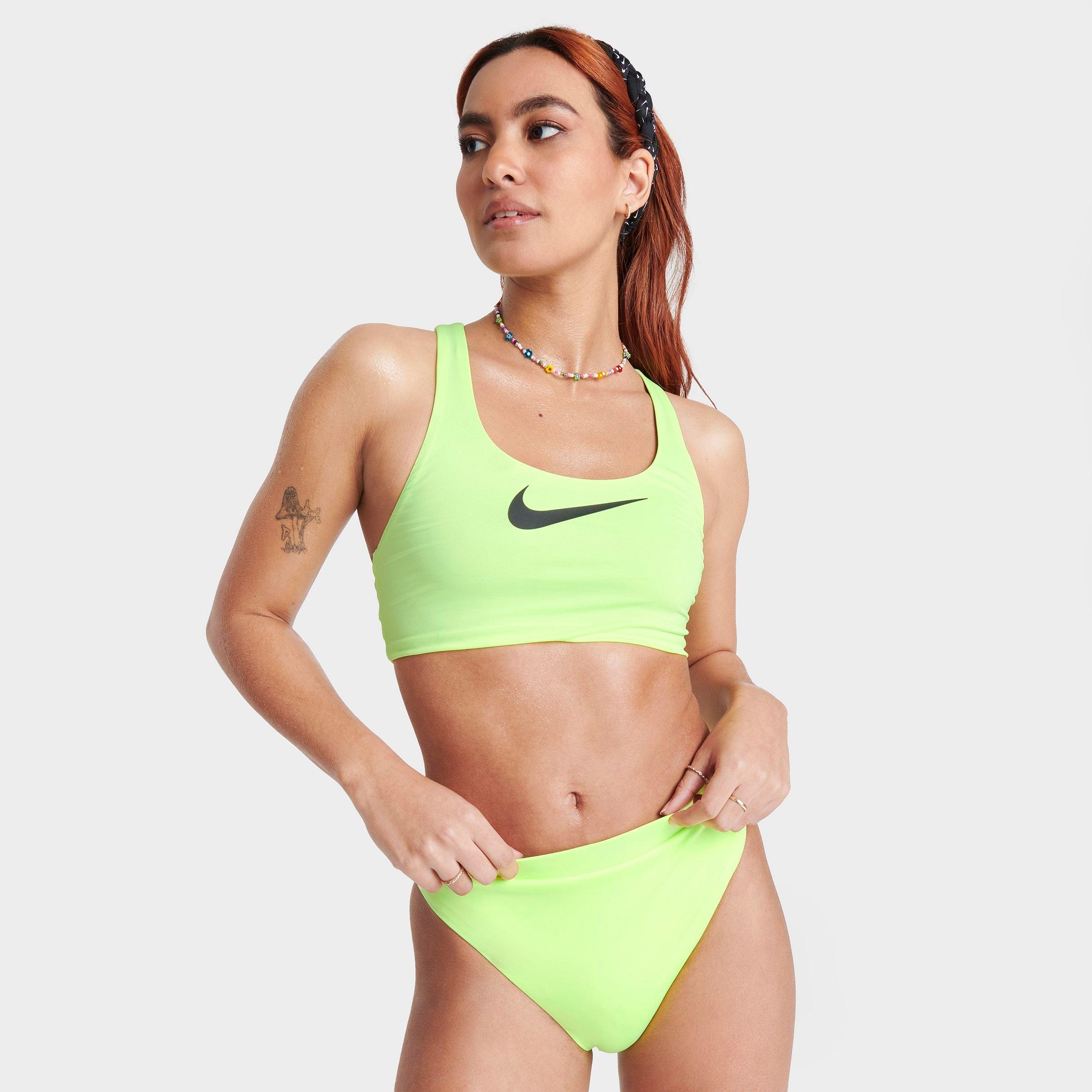 Nike Women's Swim Essential High-waist Swim Bottoms In Volt Yellow