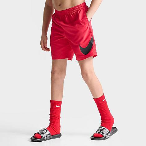 Nike Kids'  Boys' Essential Stacked Lap Shorts In University Red