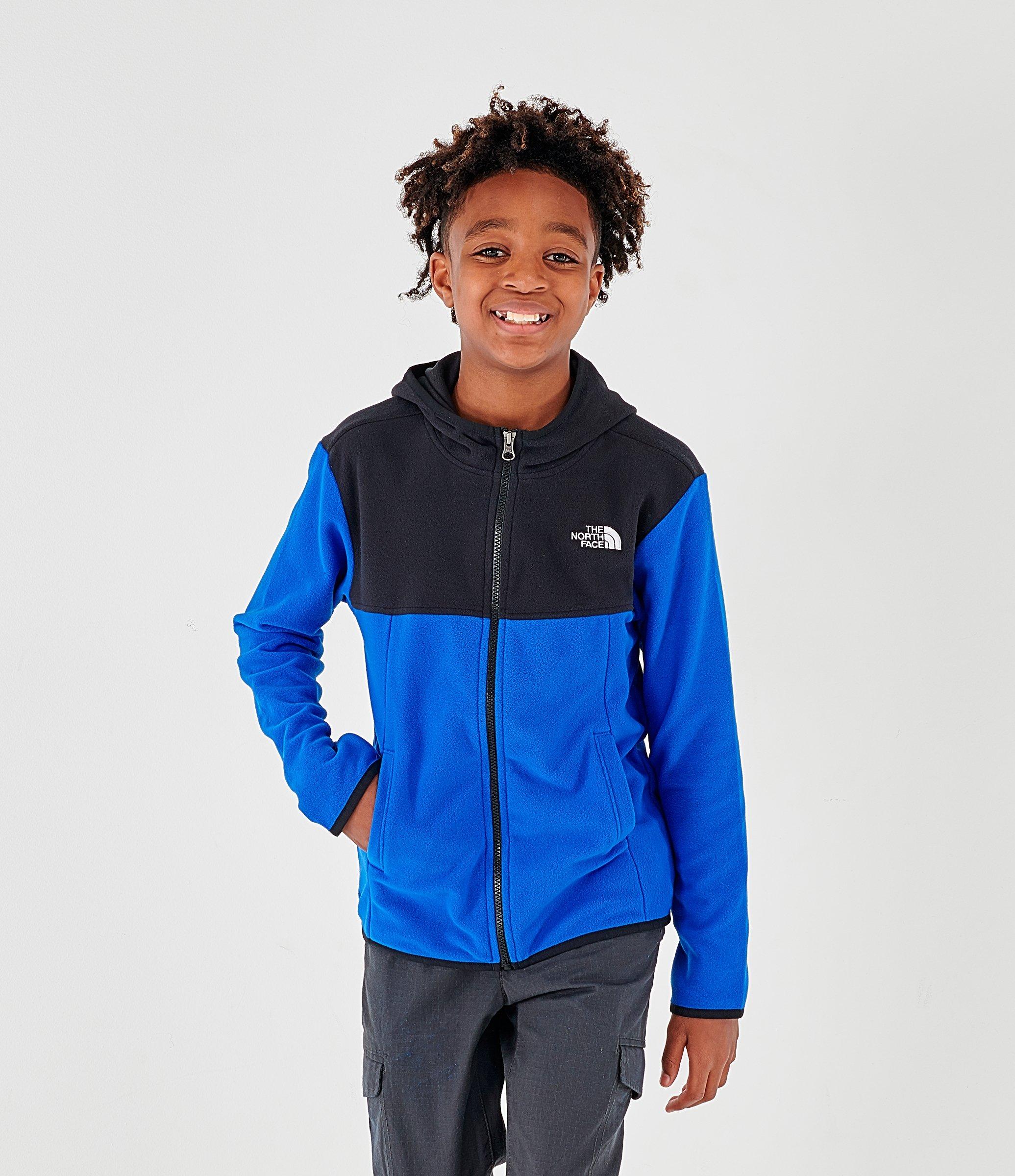 UPC 192826363305 product image for The North Face Inc Boys' Glacier Full-Zip Hoodie in Black Size Large Polyester/F | upcitemdb.com